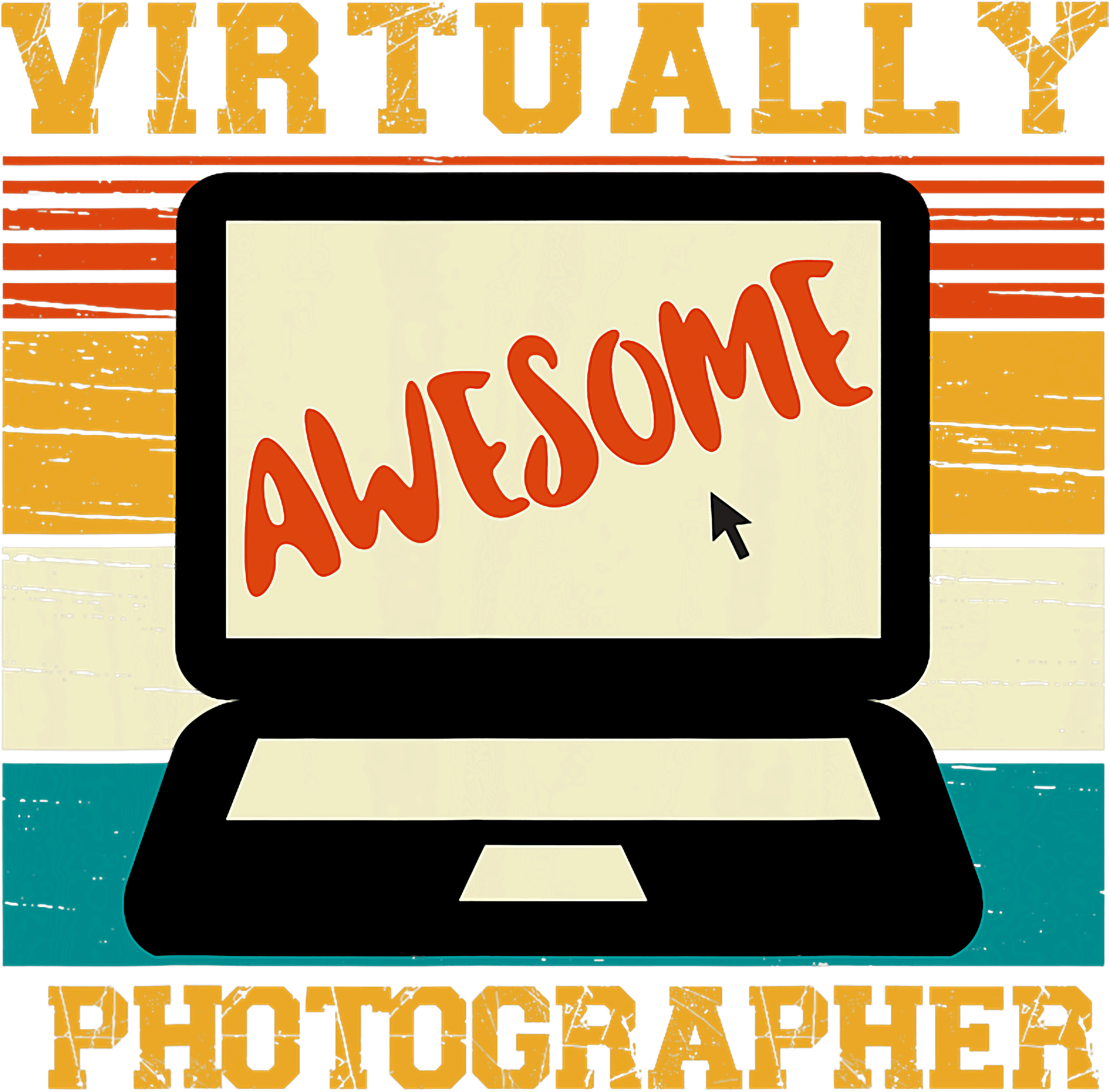 Virtually Awesome Photographer DTF Transfer