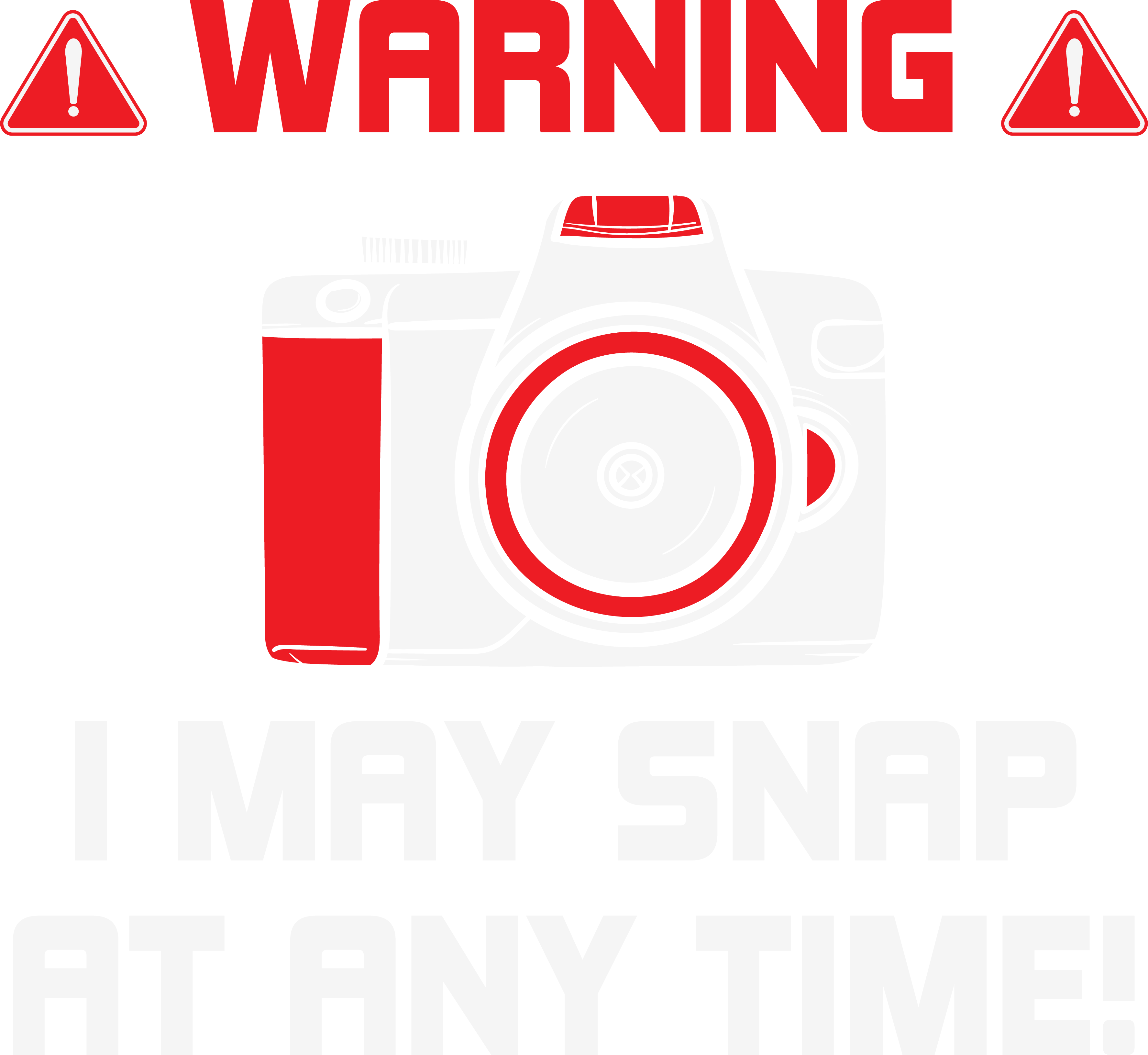 Photography Snap Warning DTF Transfer