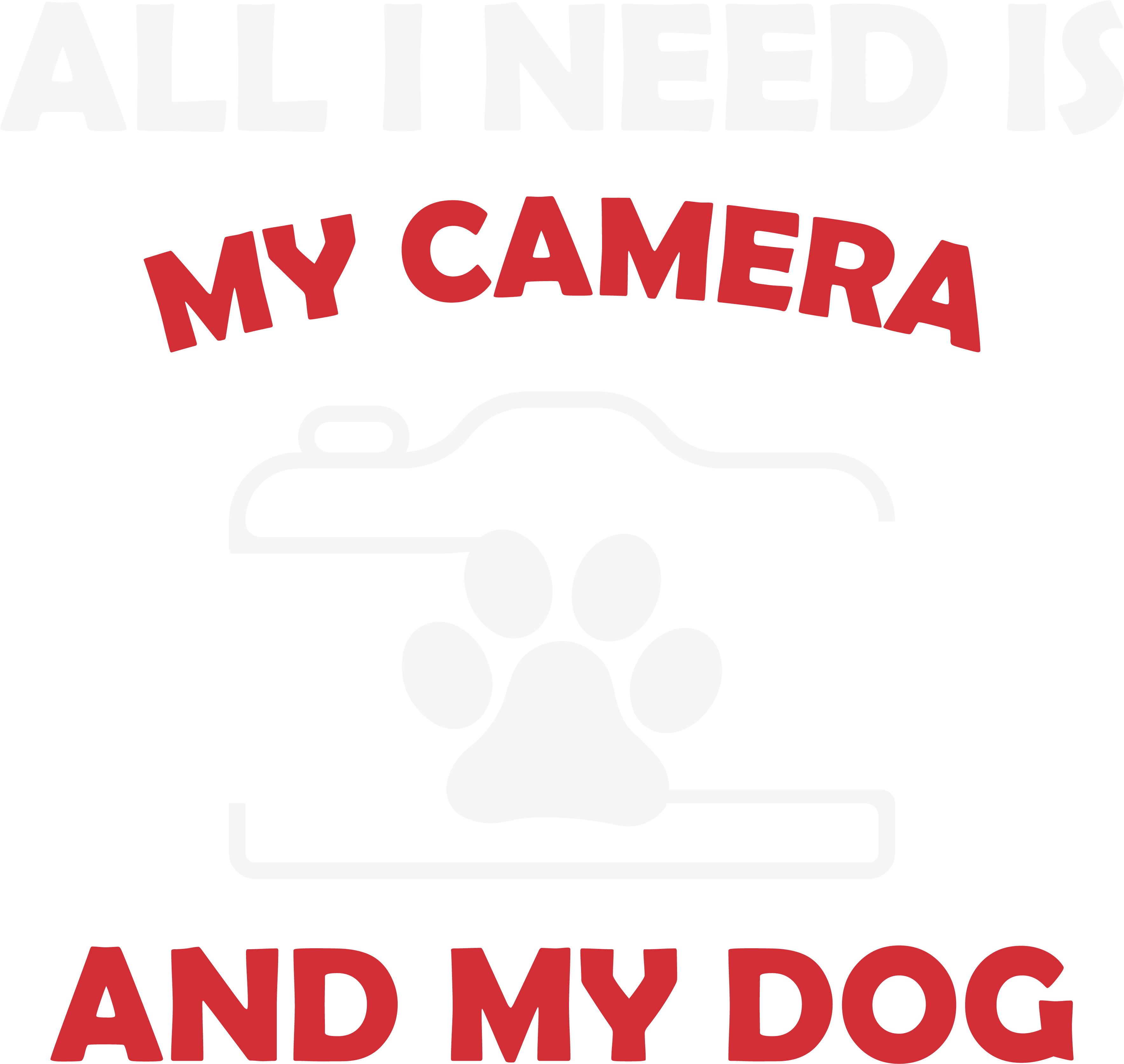 Camera And Dog Lover DTF Transfer