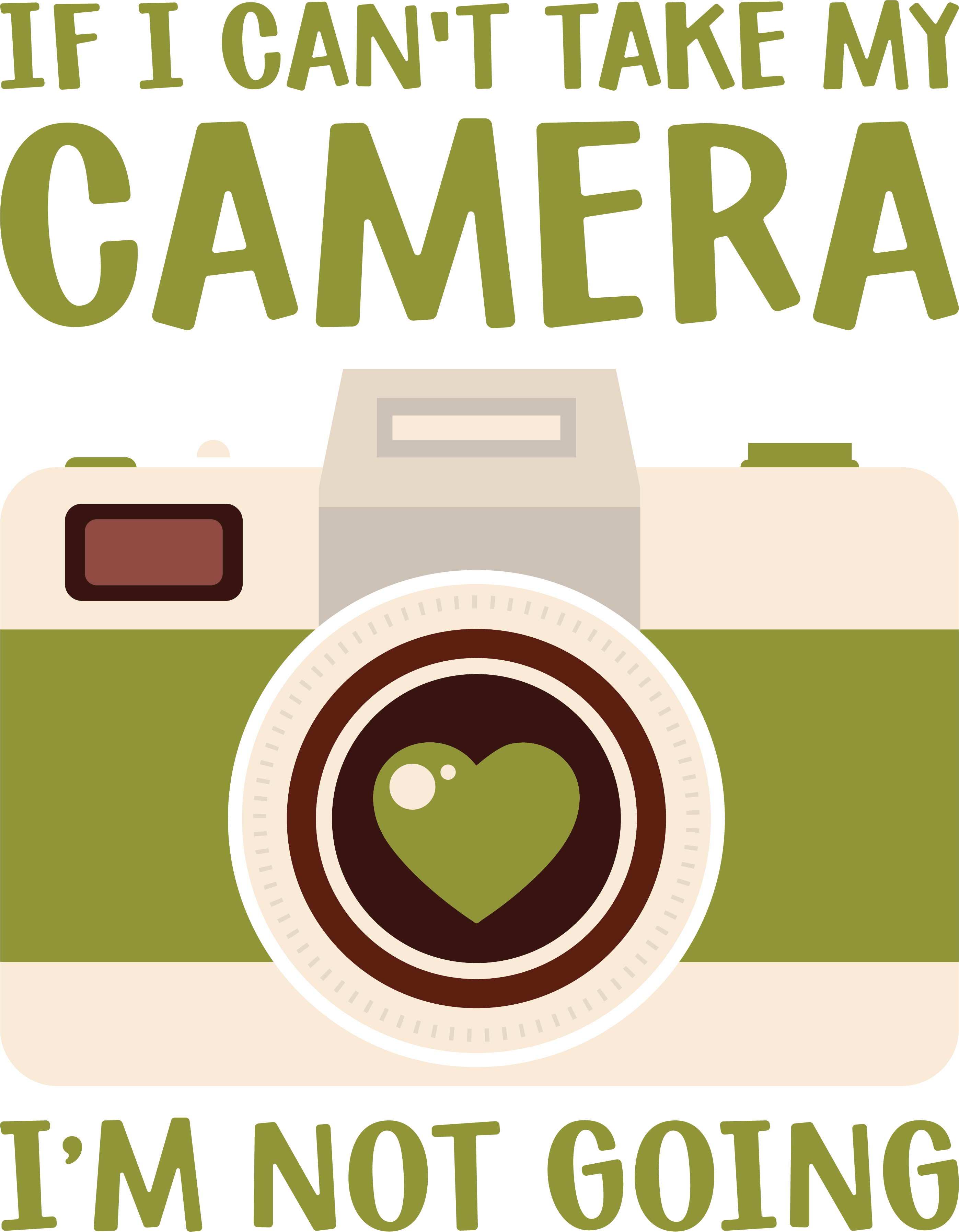 Camera Lover Quote DTF Transfer