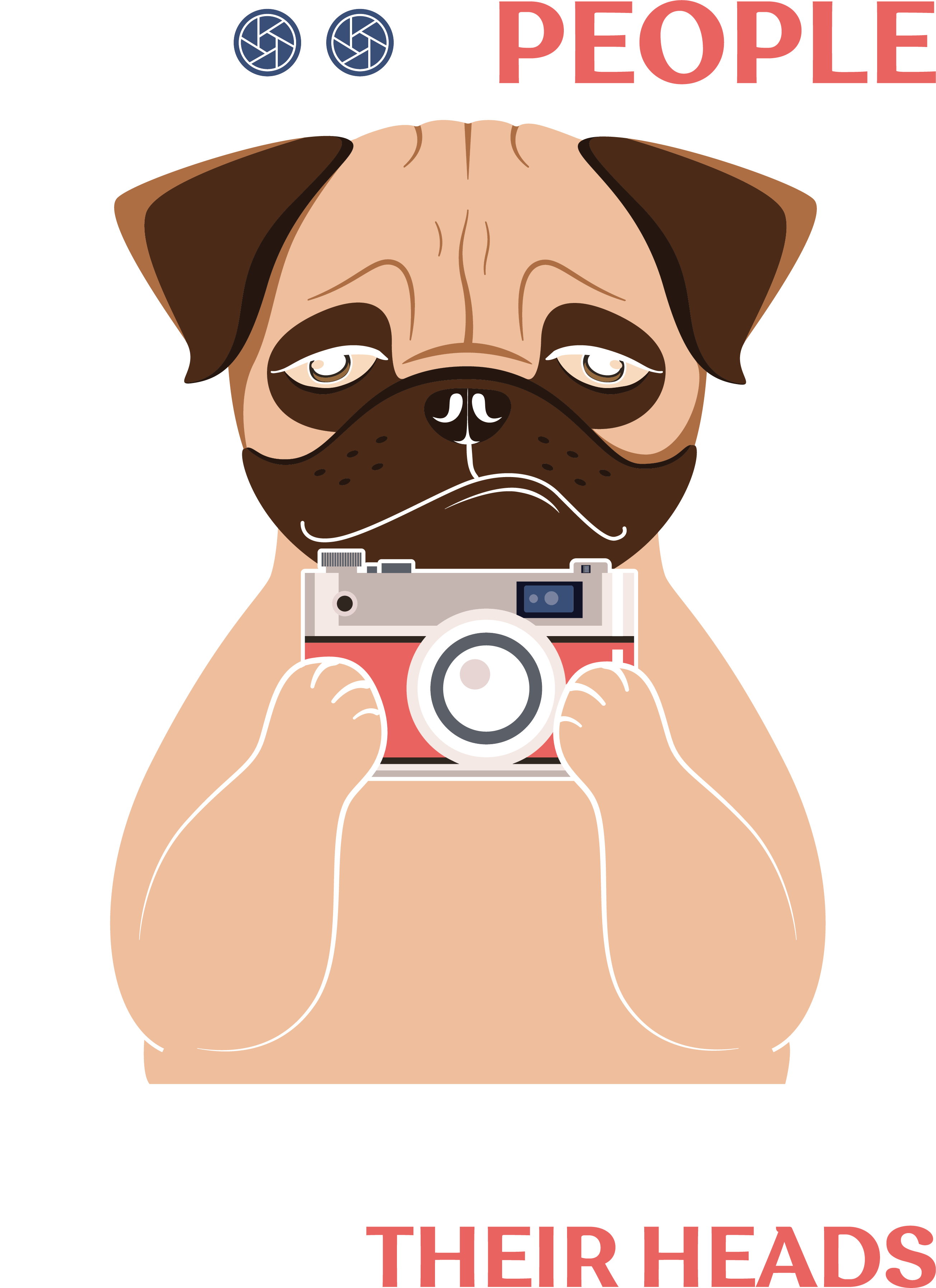 Funny Dog Photographer DTF Transfer
