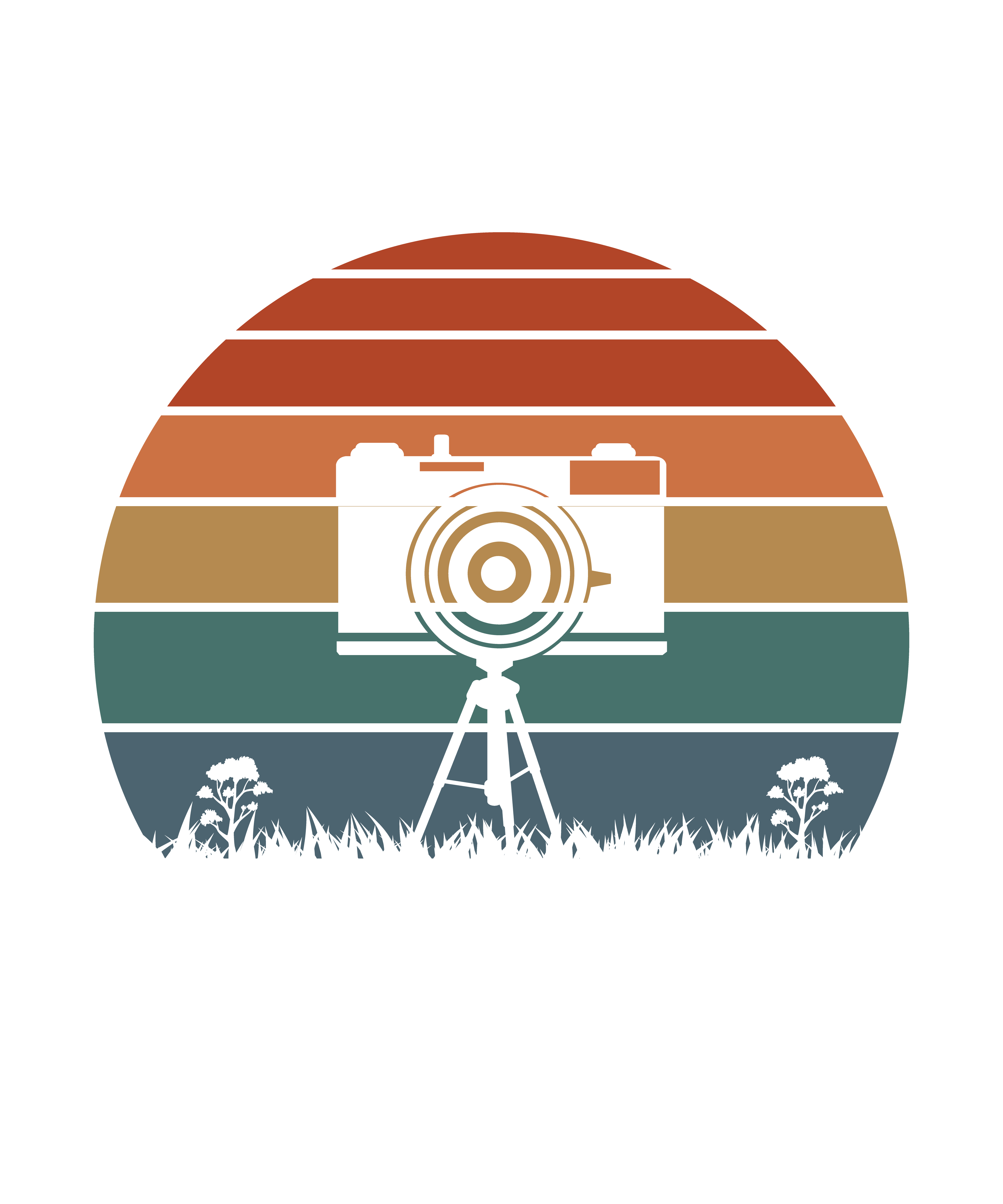 Retro Camera Sunset DTF Transfer