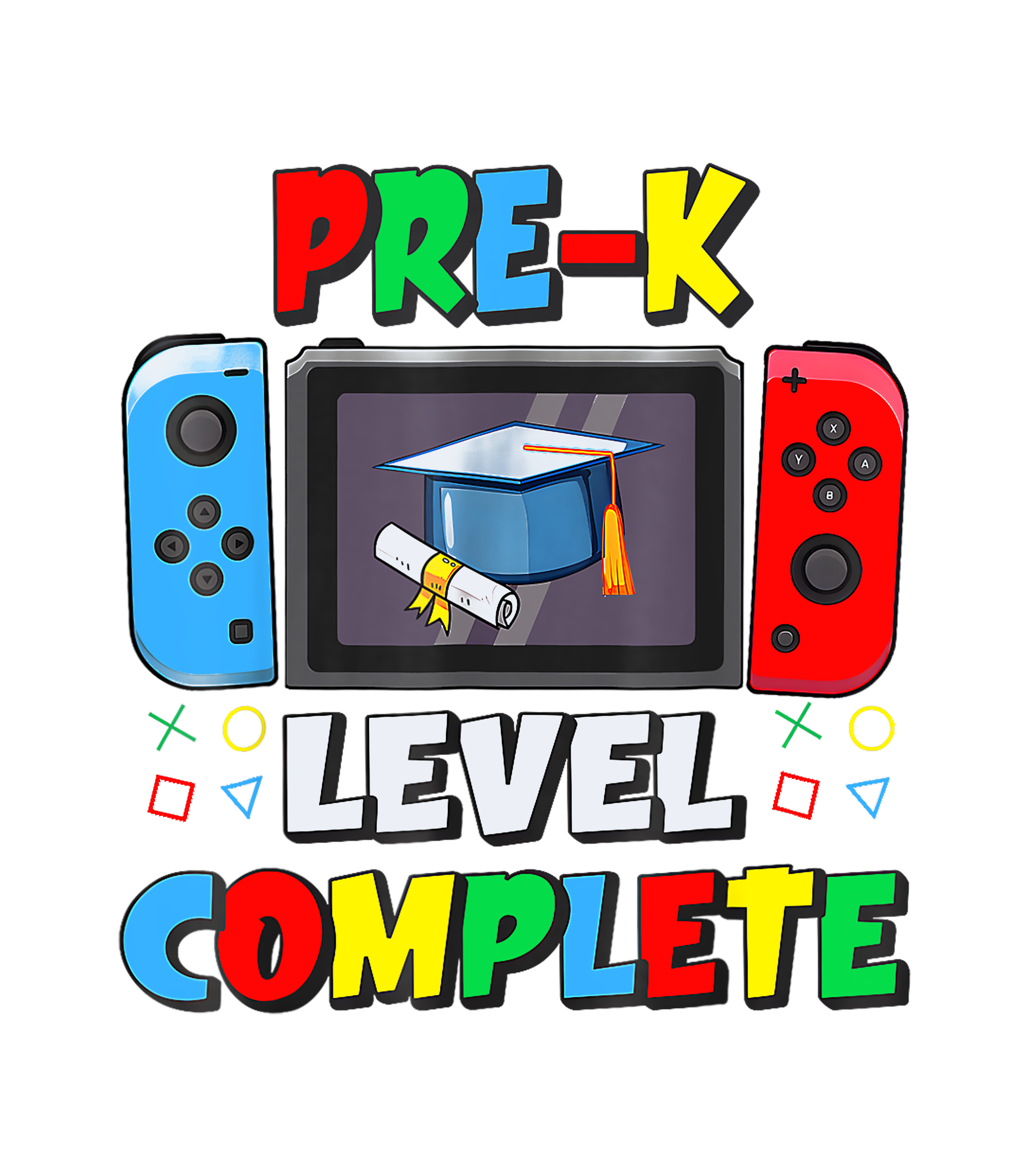PreK Level Complete Gamer Graduation DTF Transfer