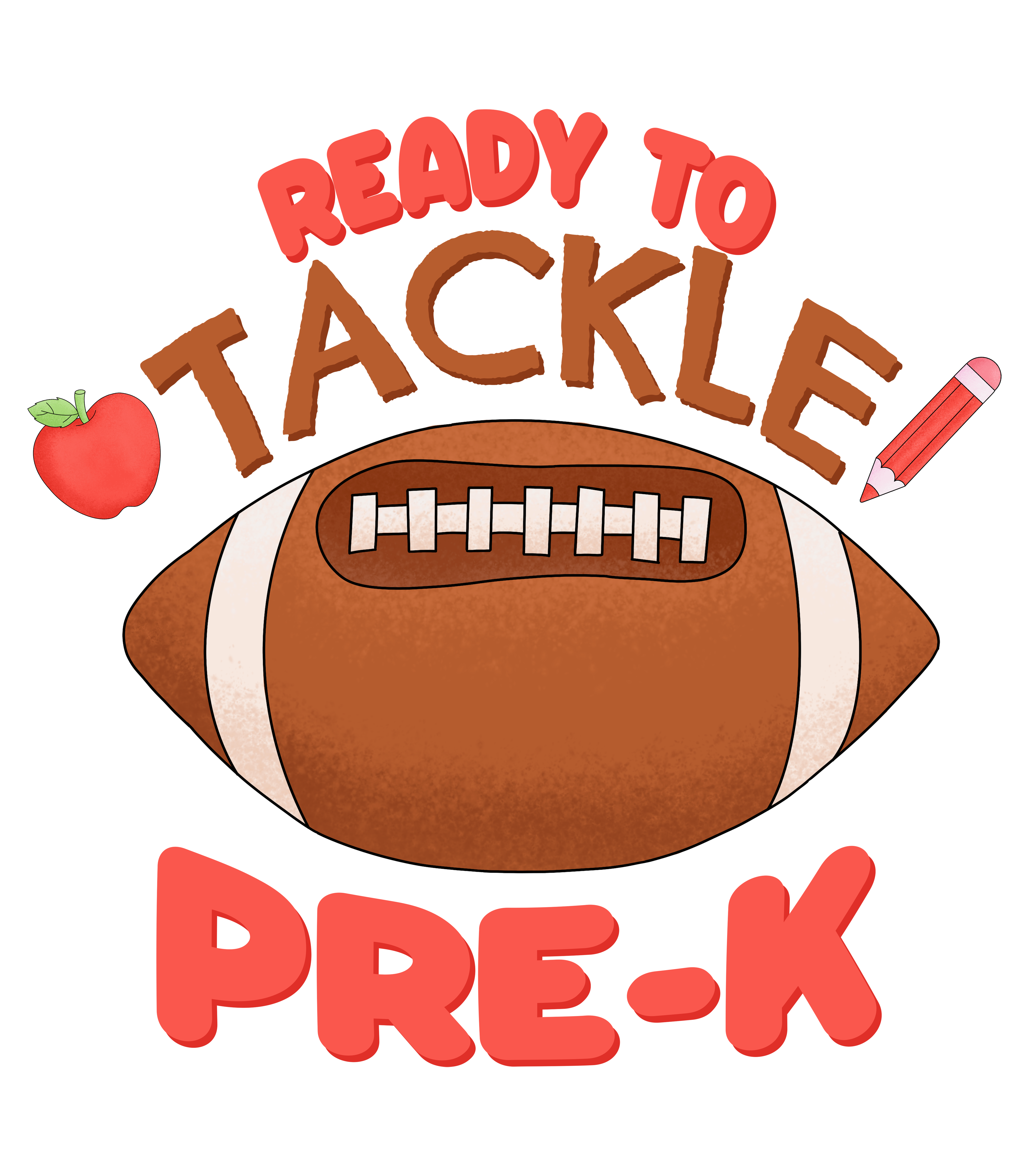 Ready To Tackle PreK Football DTF Transfer