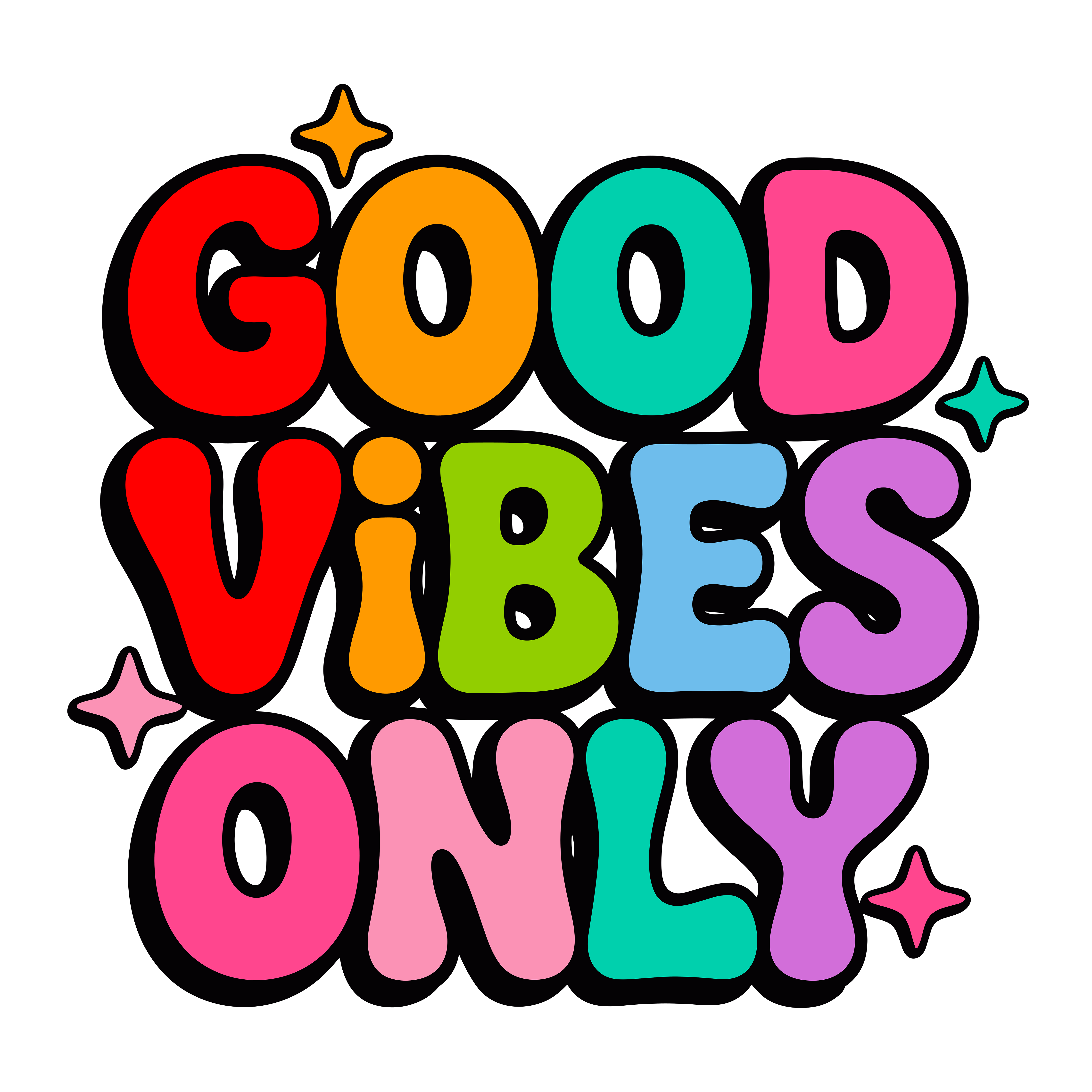 Good Vibes Only DTF Transfer