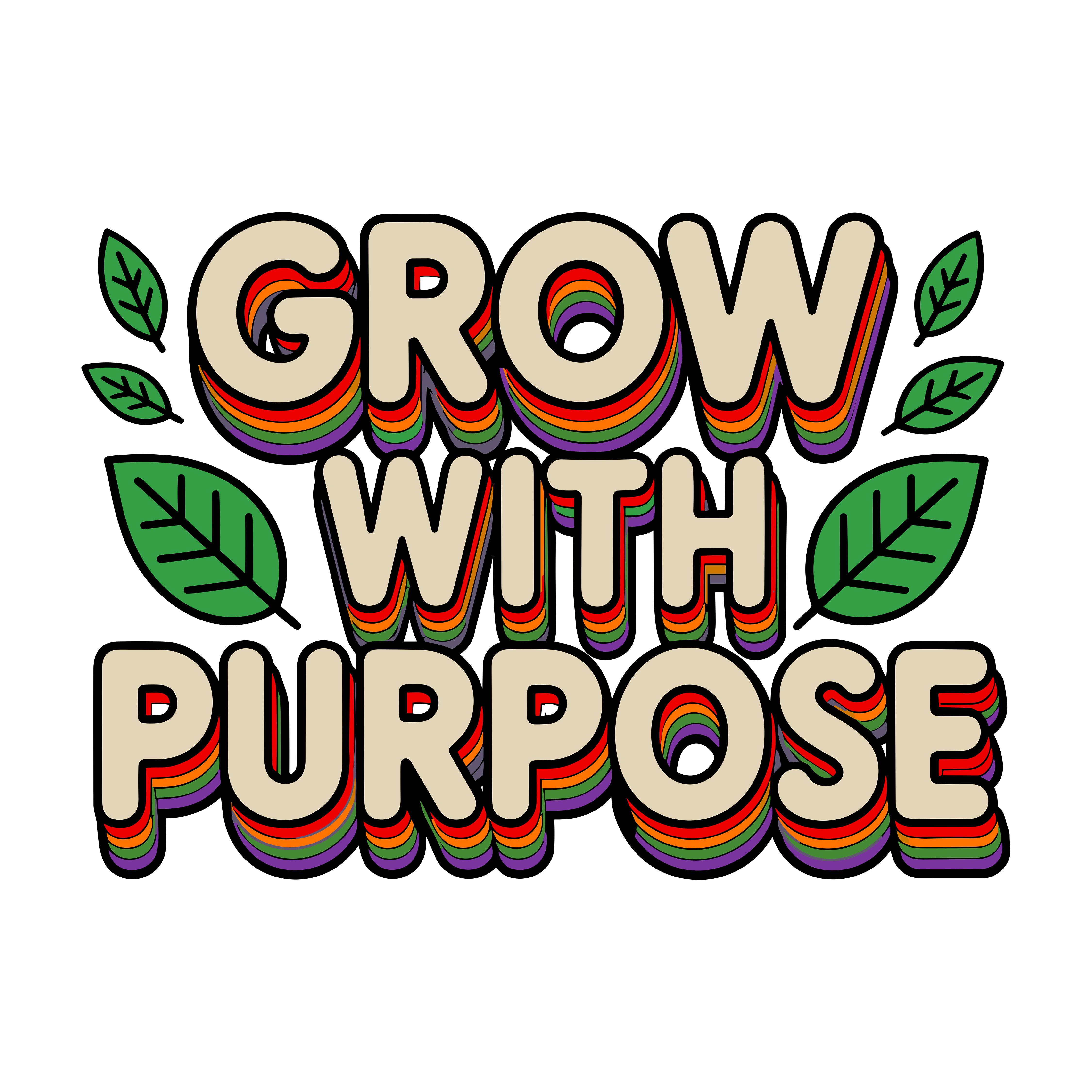 Grow With Purpose DTF Transfer