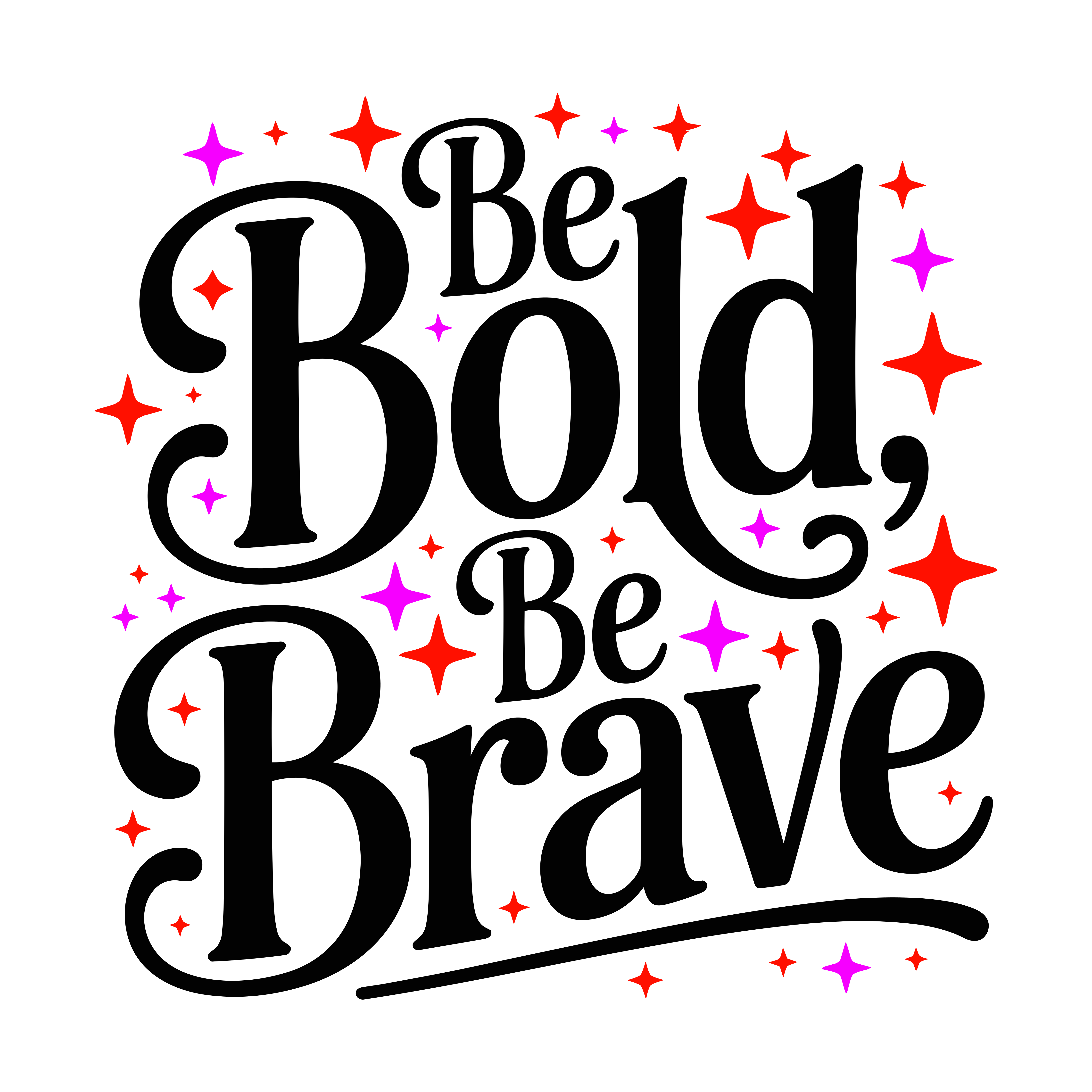 Rise Bold Be Brave DTF Transfer
