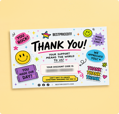 Thank-you card + code
