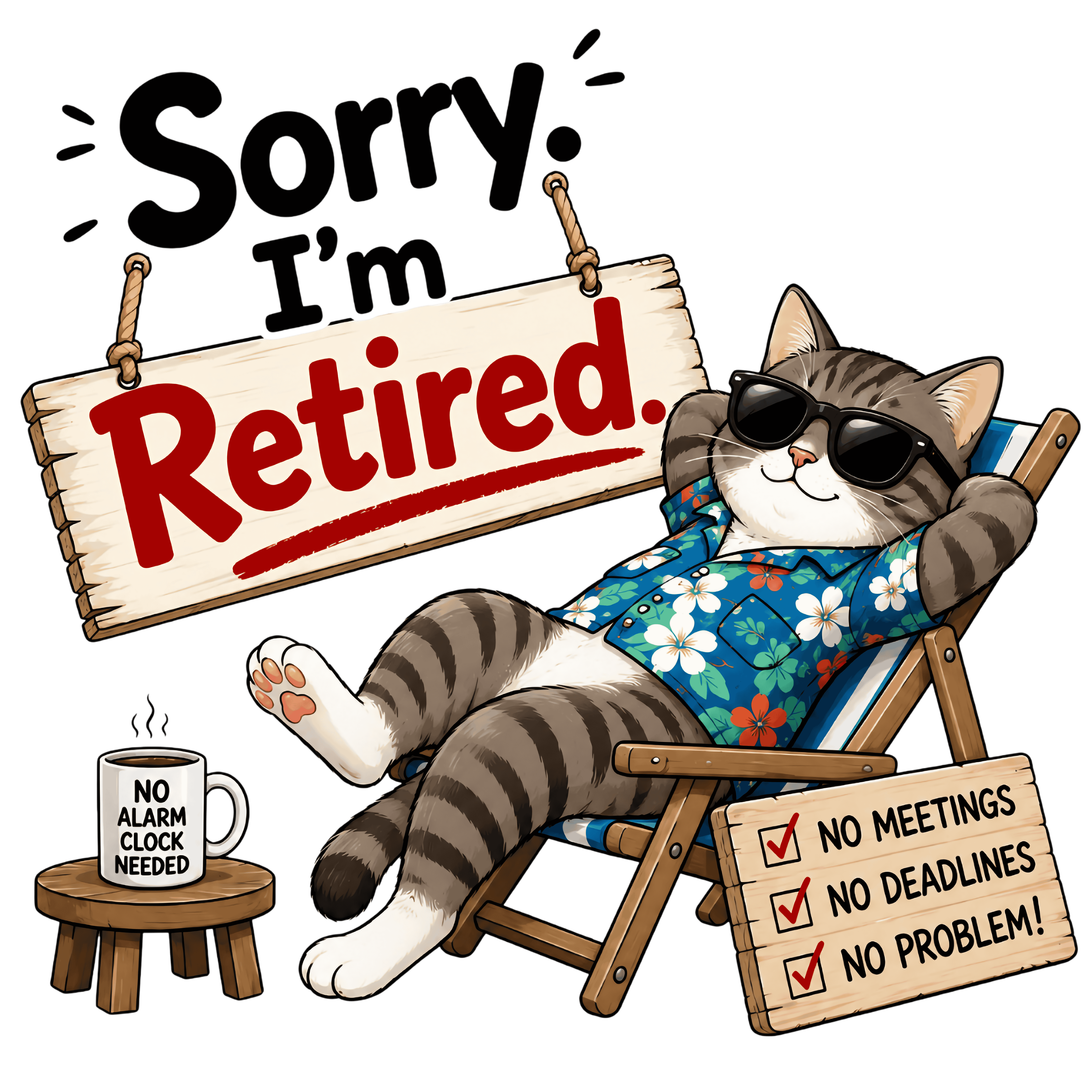 Sorry Im Retired DTF Transfer