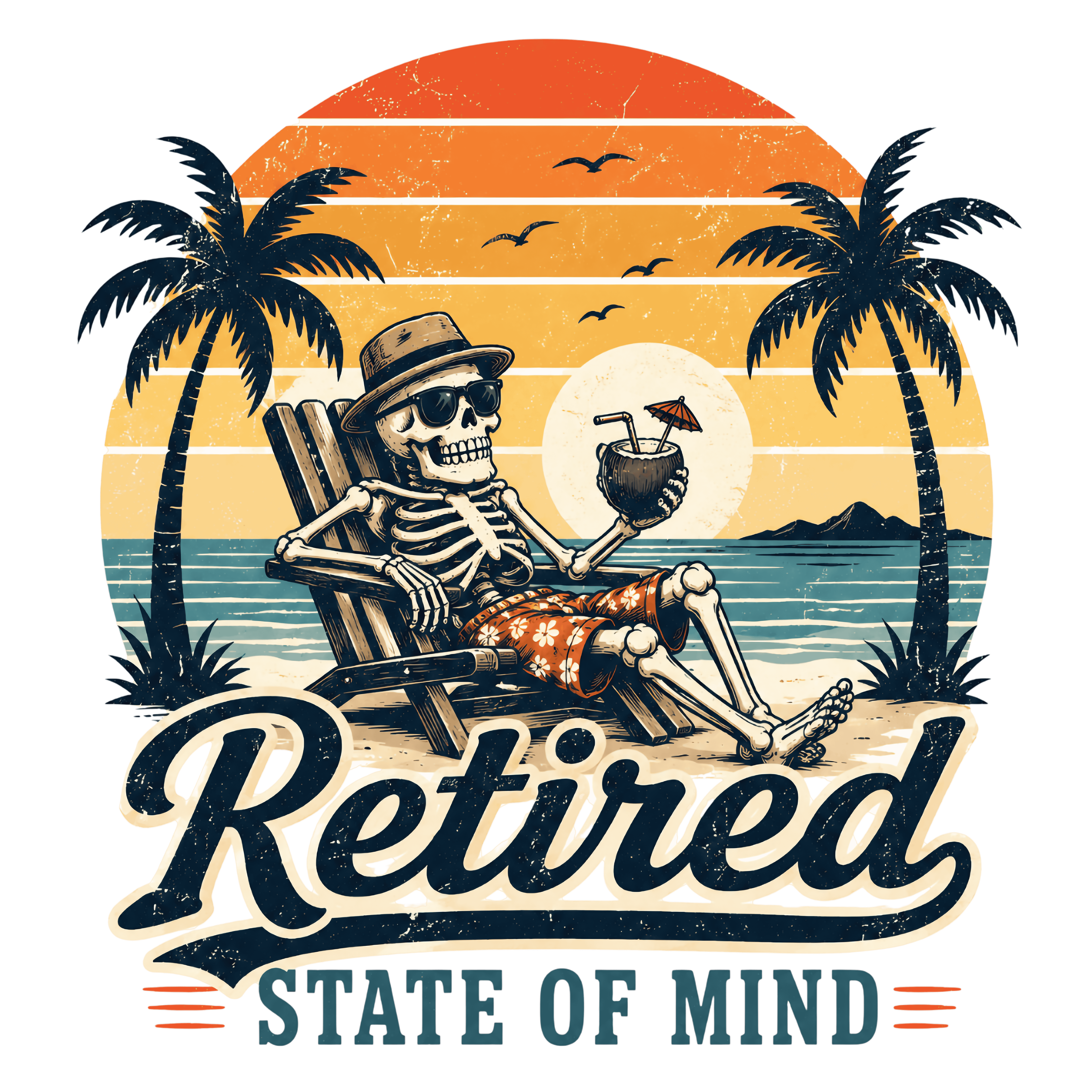 Retired State Of Mind DTF Transfer