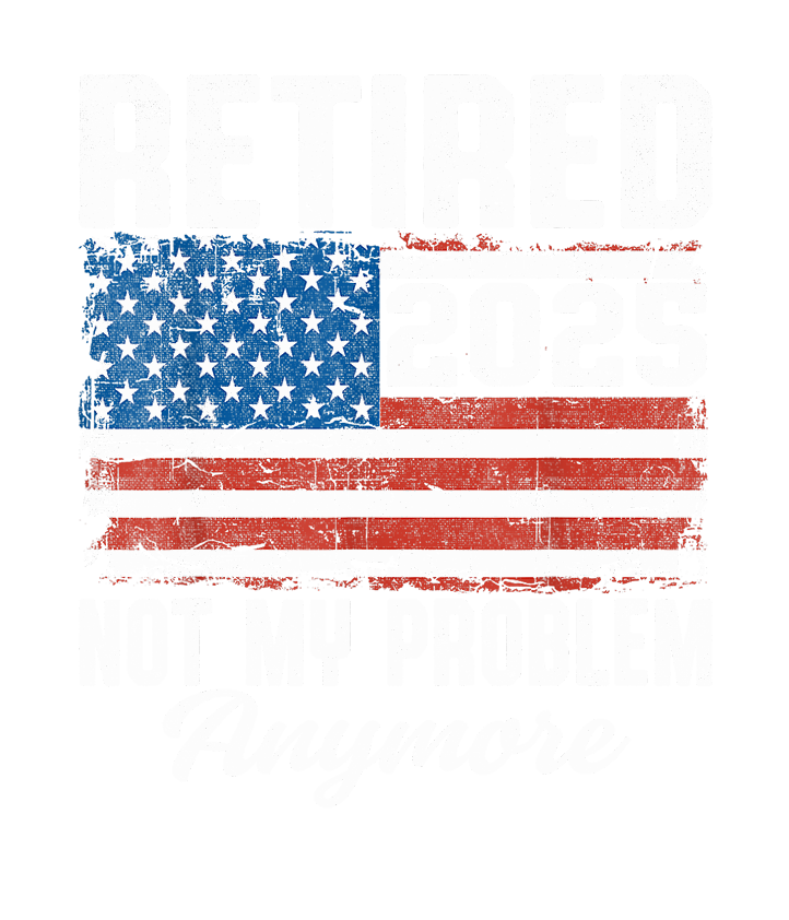 Patriotic Retirement Pride DTF Transfer
