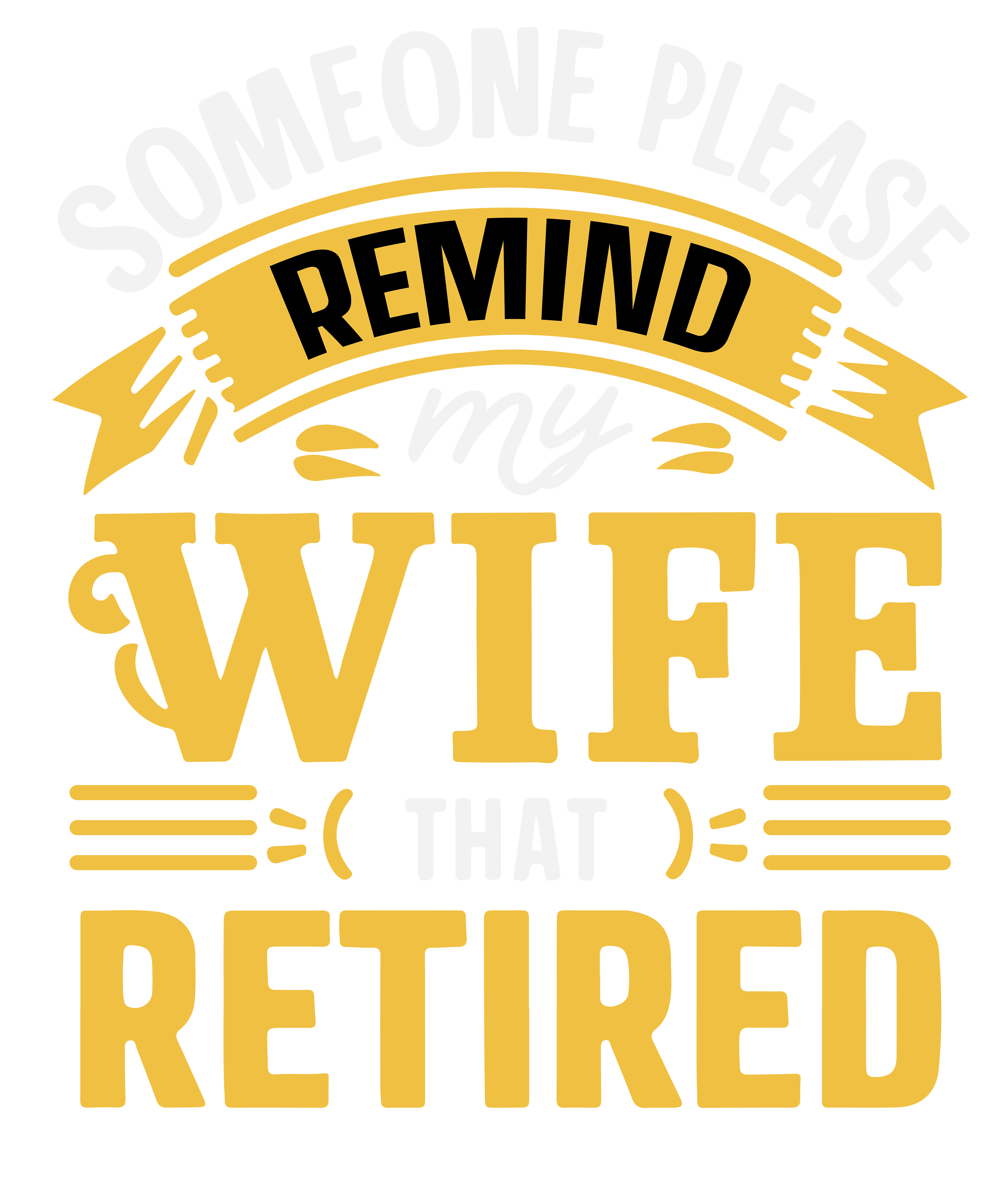 Wife That Retired DTF Transfer