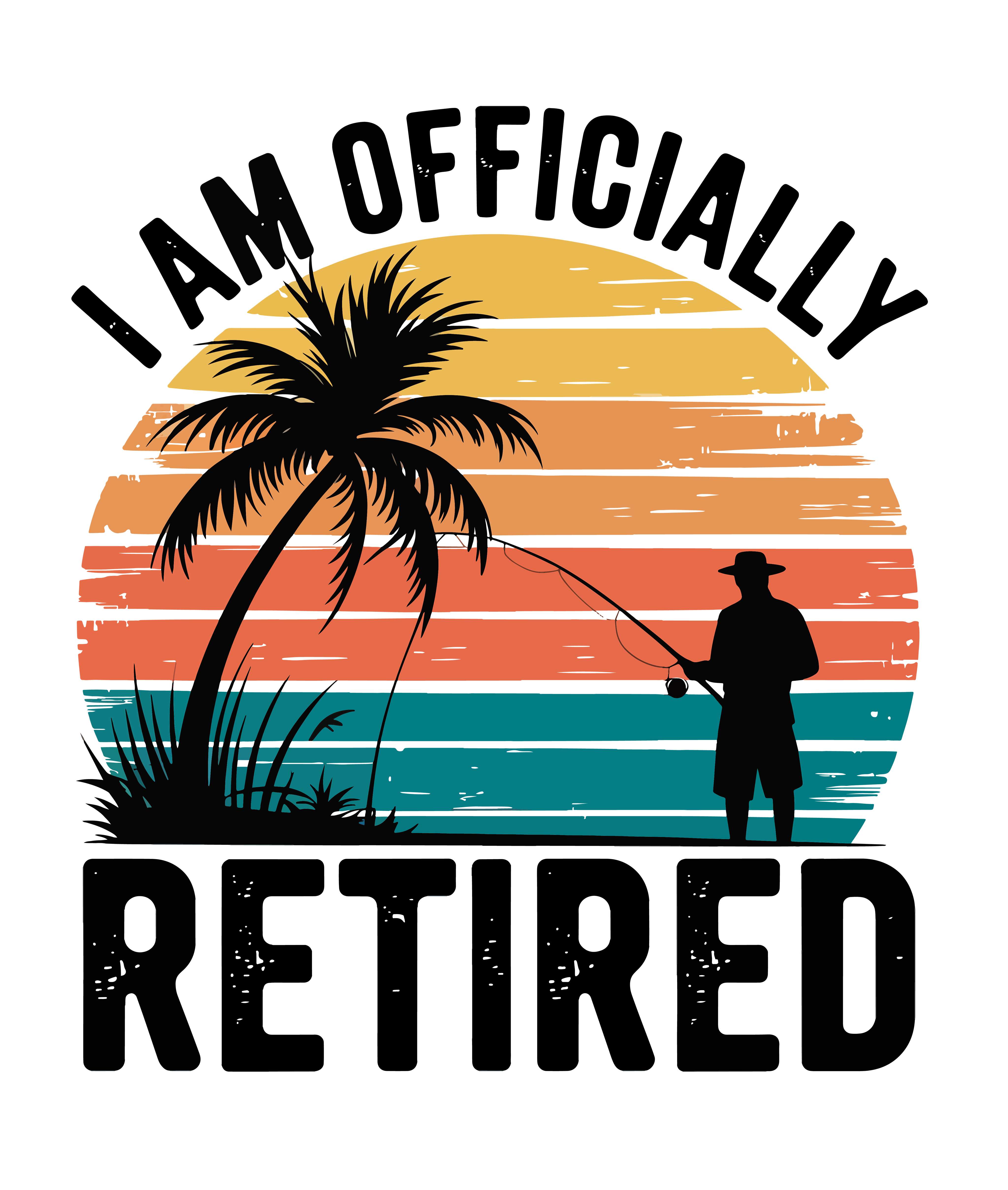 Gone Fishing Retirement DTF Transfer
