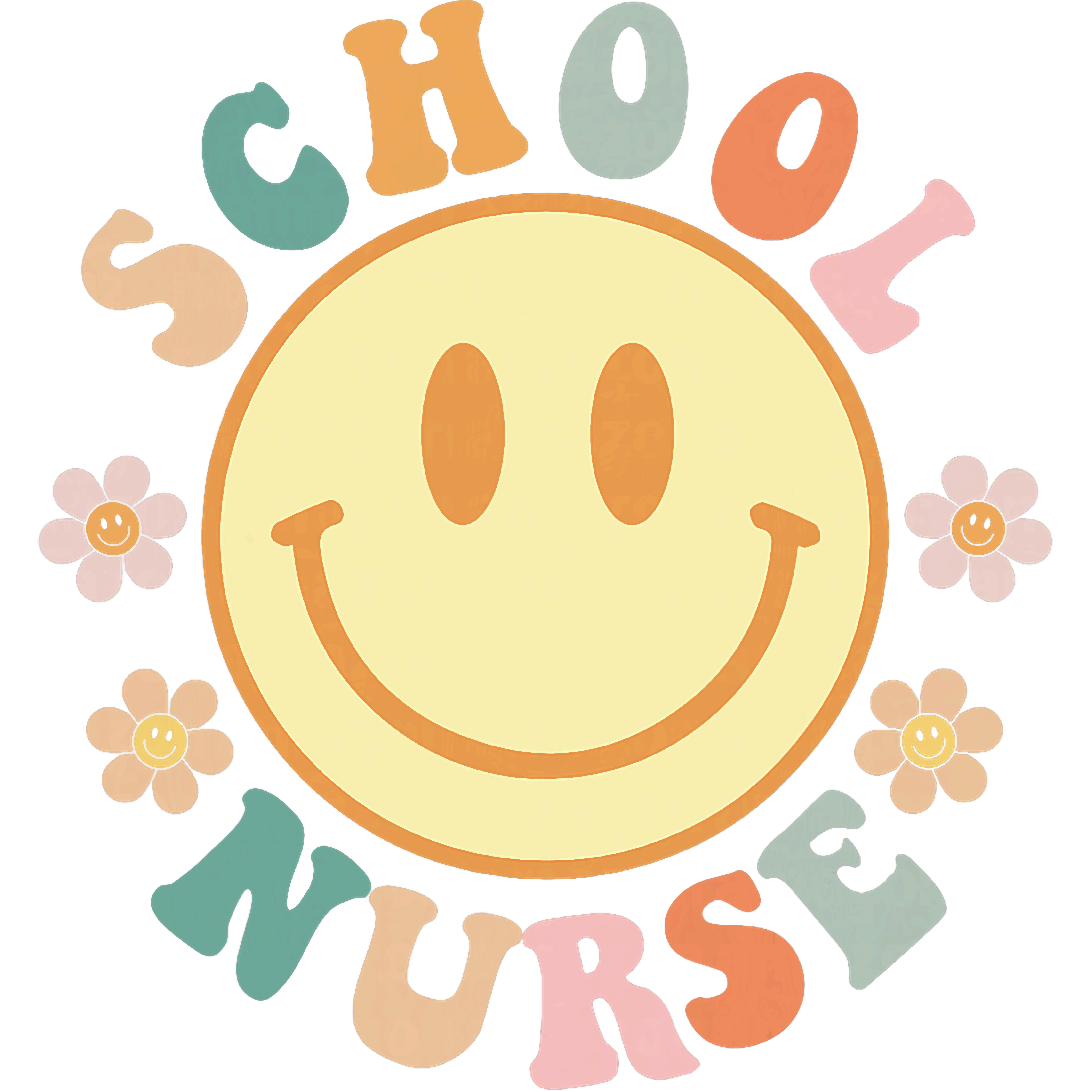 Happy School Nurse DTF Transfer