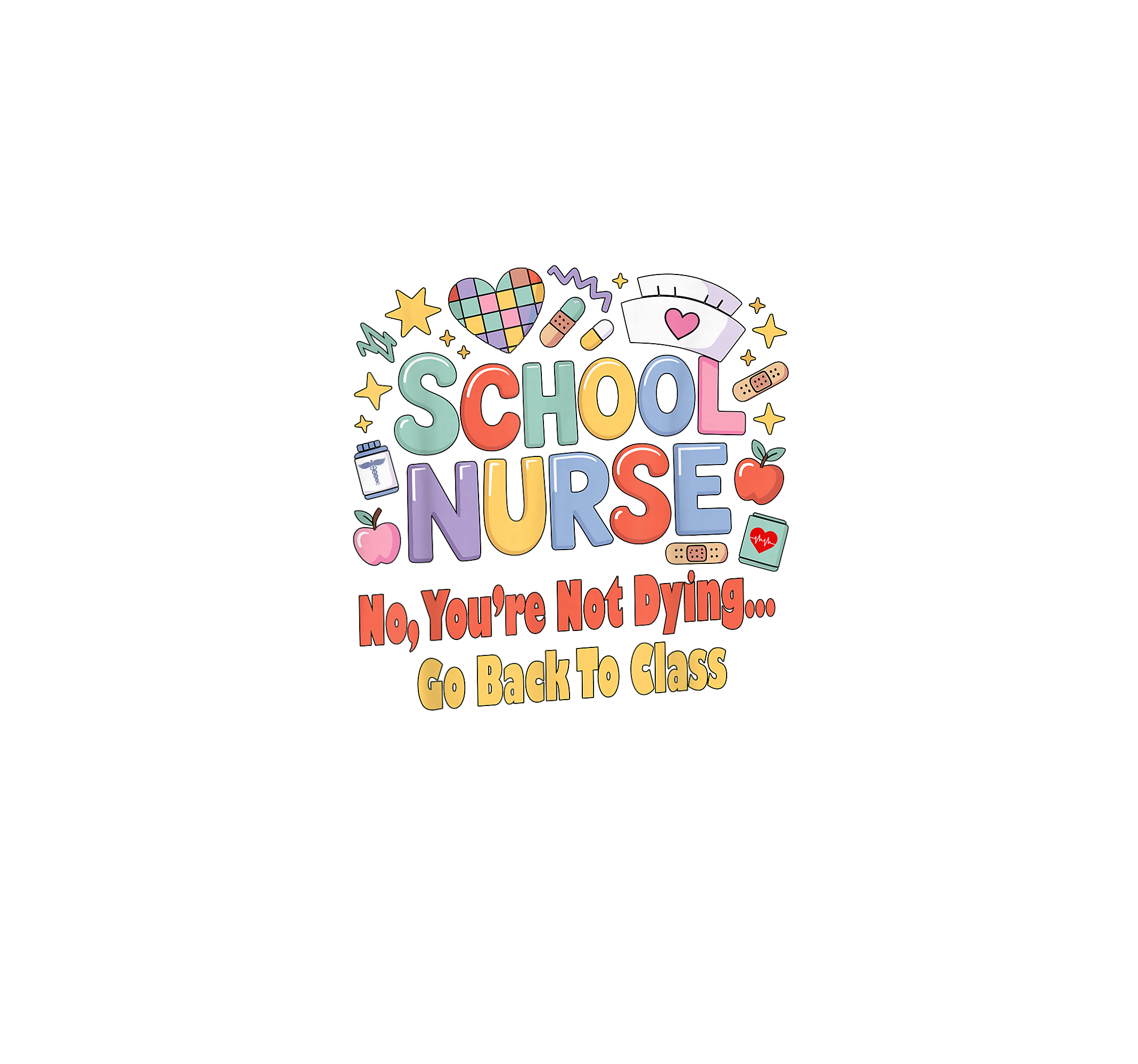 Back To Class School Nurse DTF Transfer