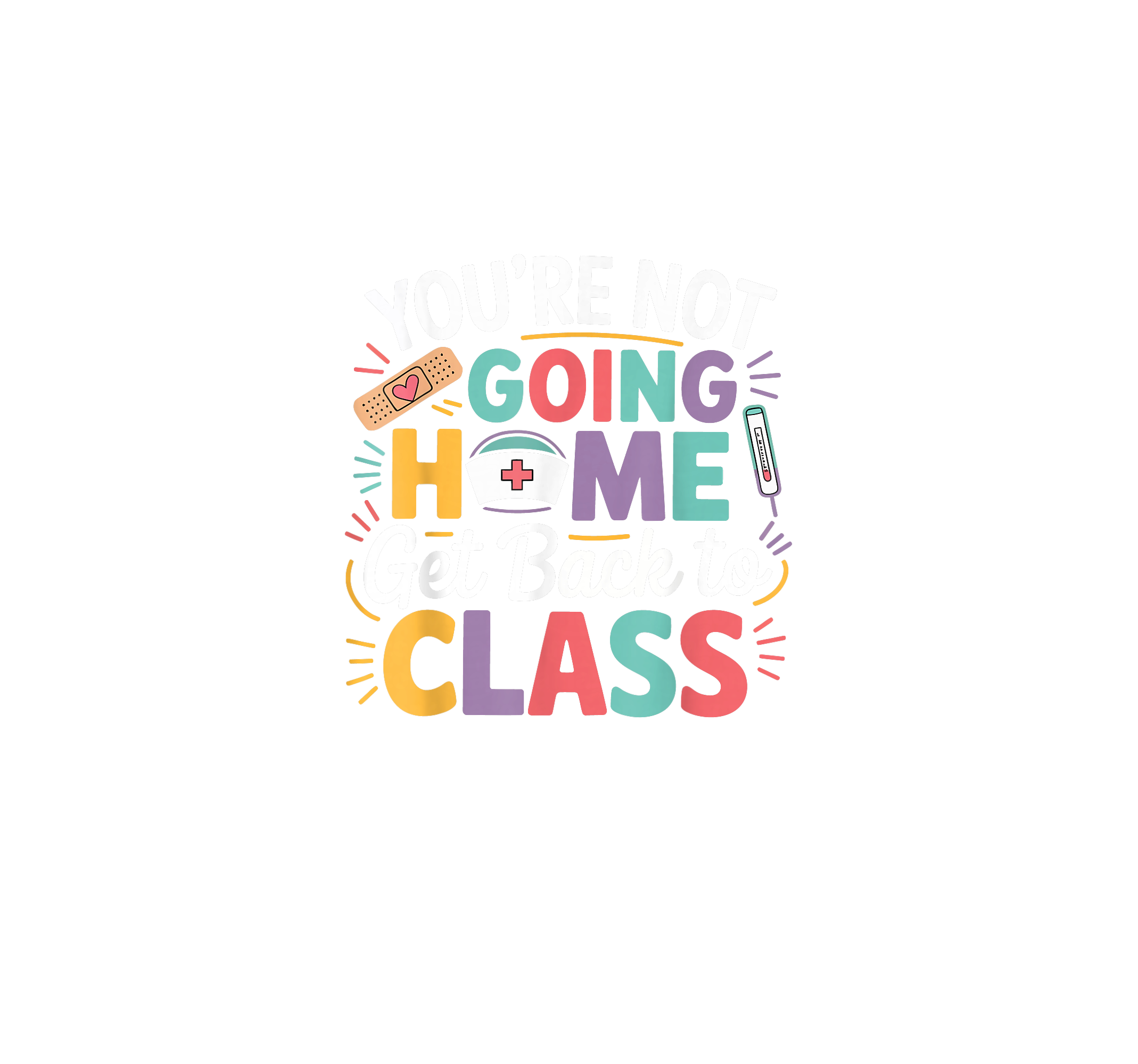 Get Back To Class School Nurse DTF Transfer