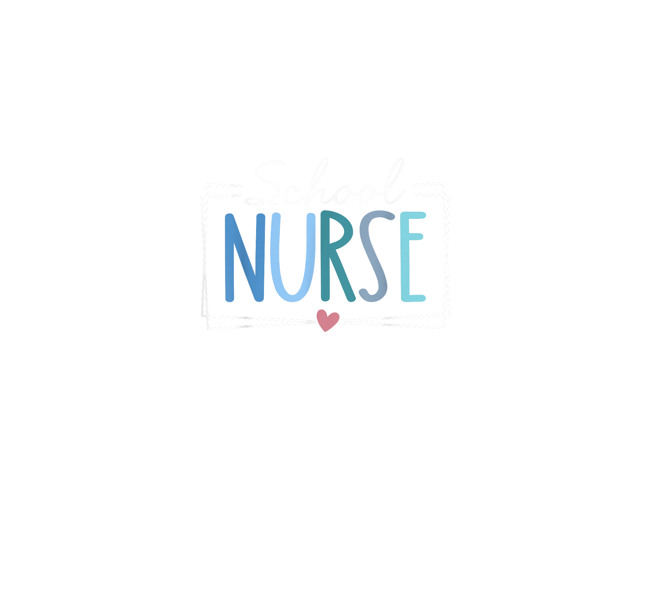 School Nurse With Heart DTF Transfer