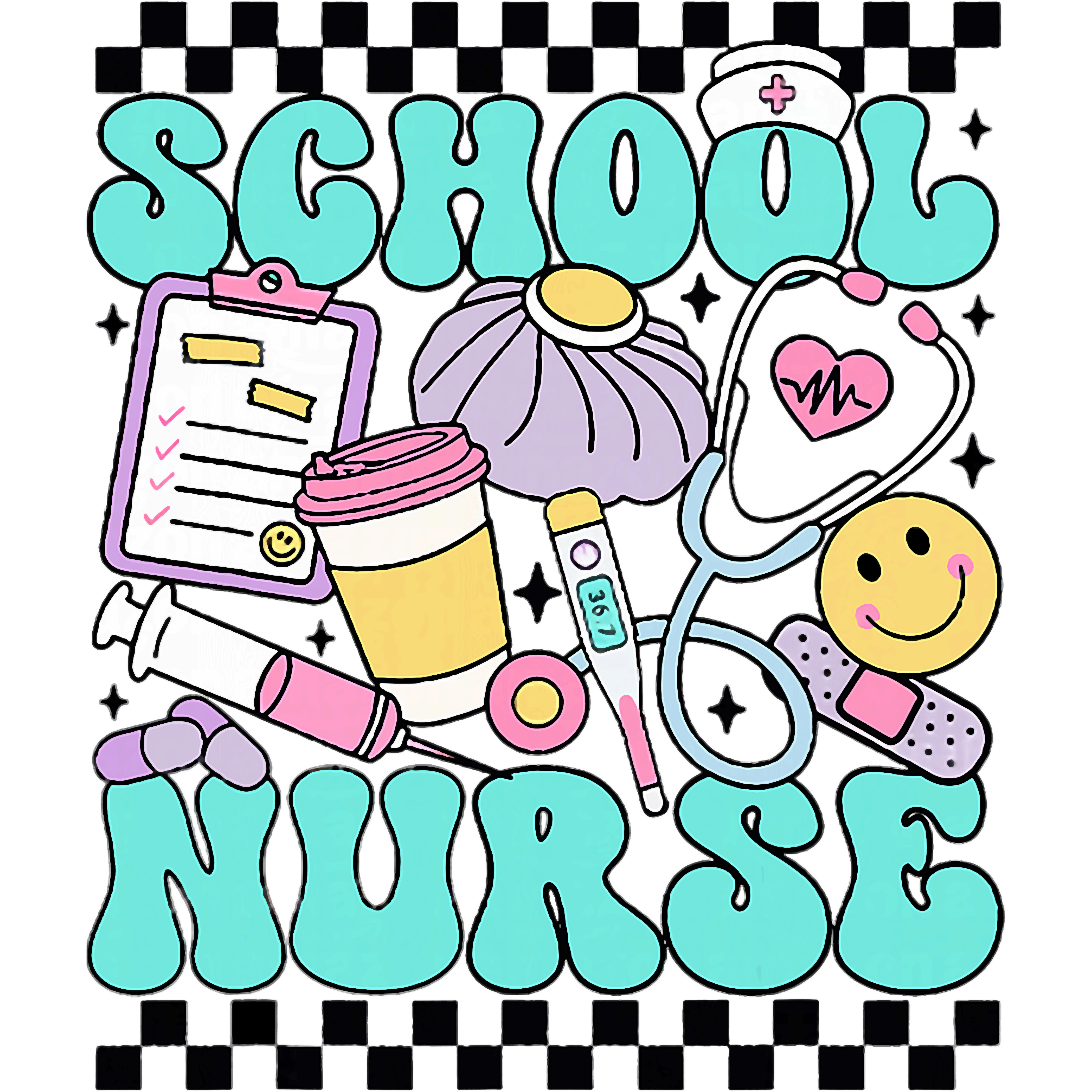 School Nurse Essentials DTF Transfer