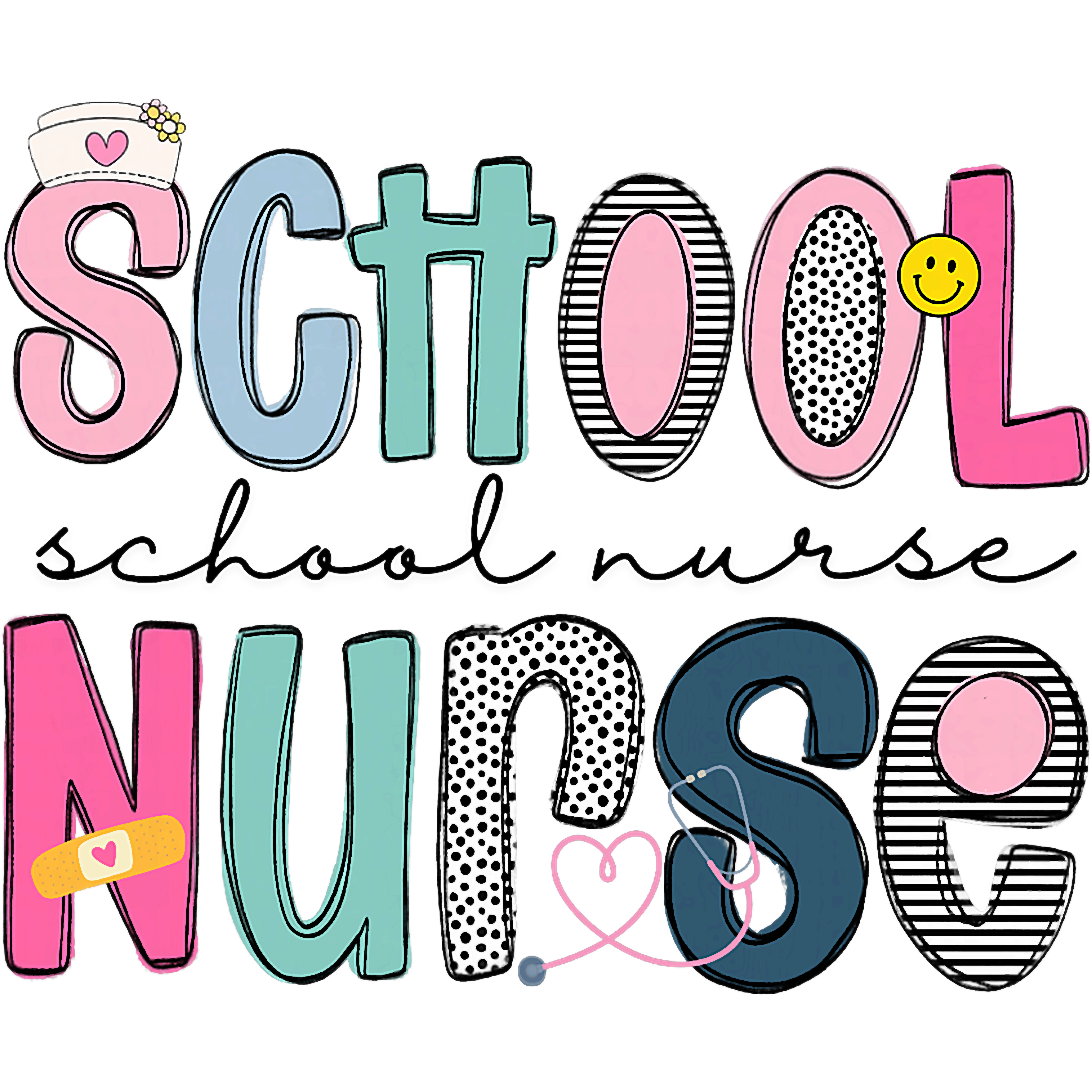 School Nurse Pride DTF Transfer