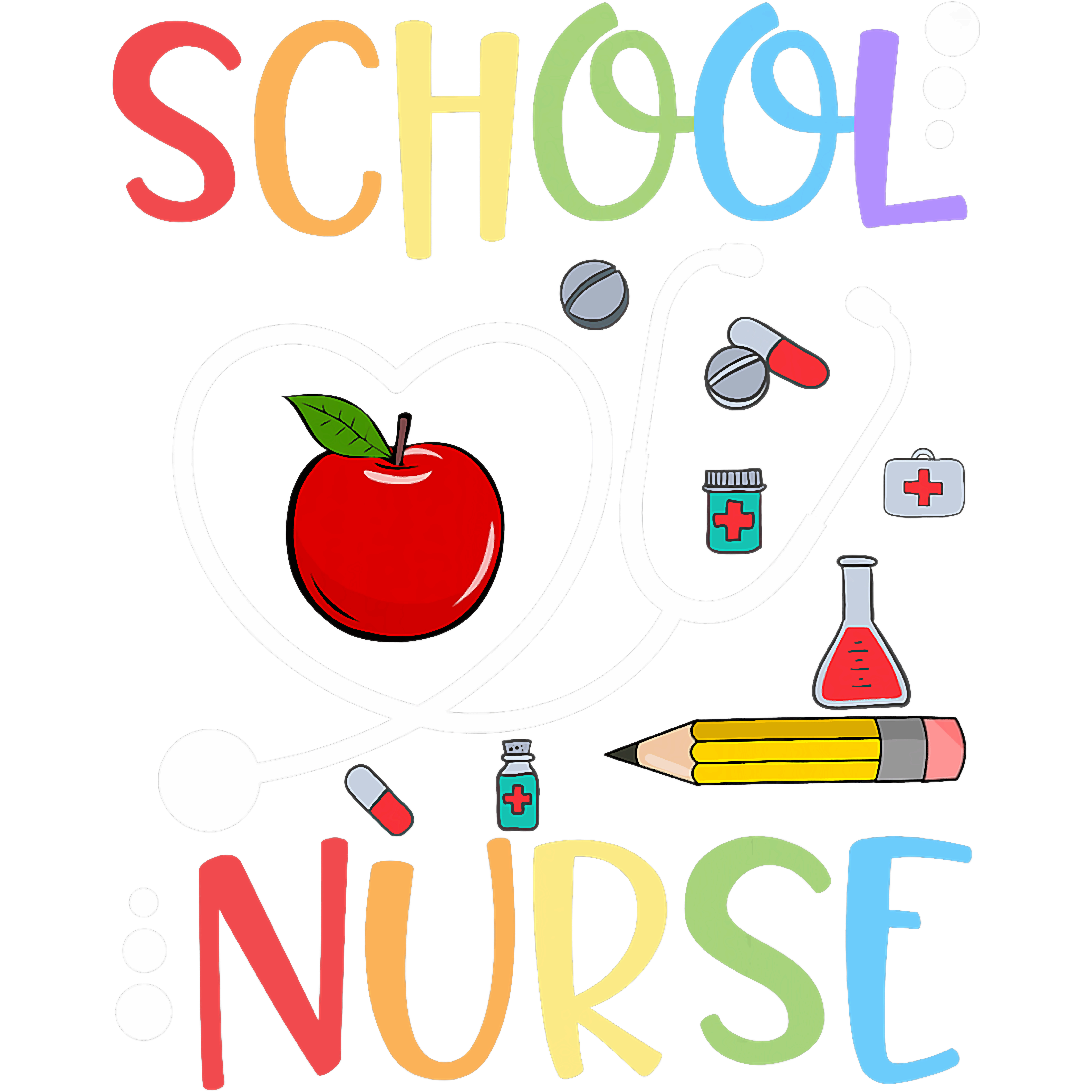School Nurse Essentials DTF Transfer
