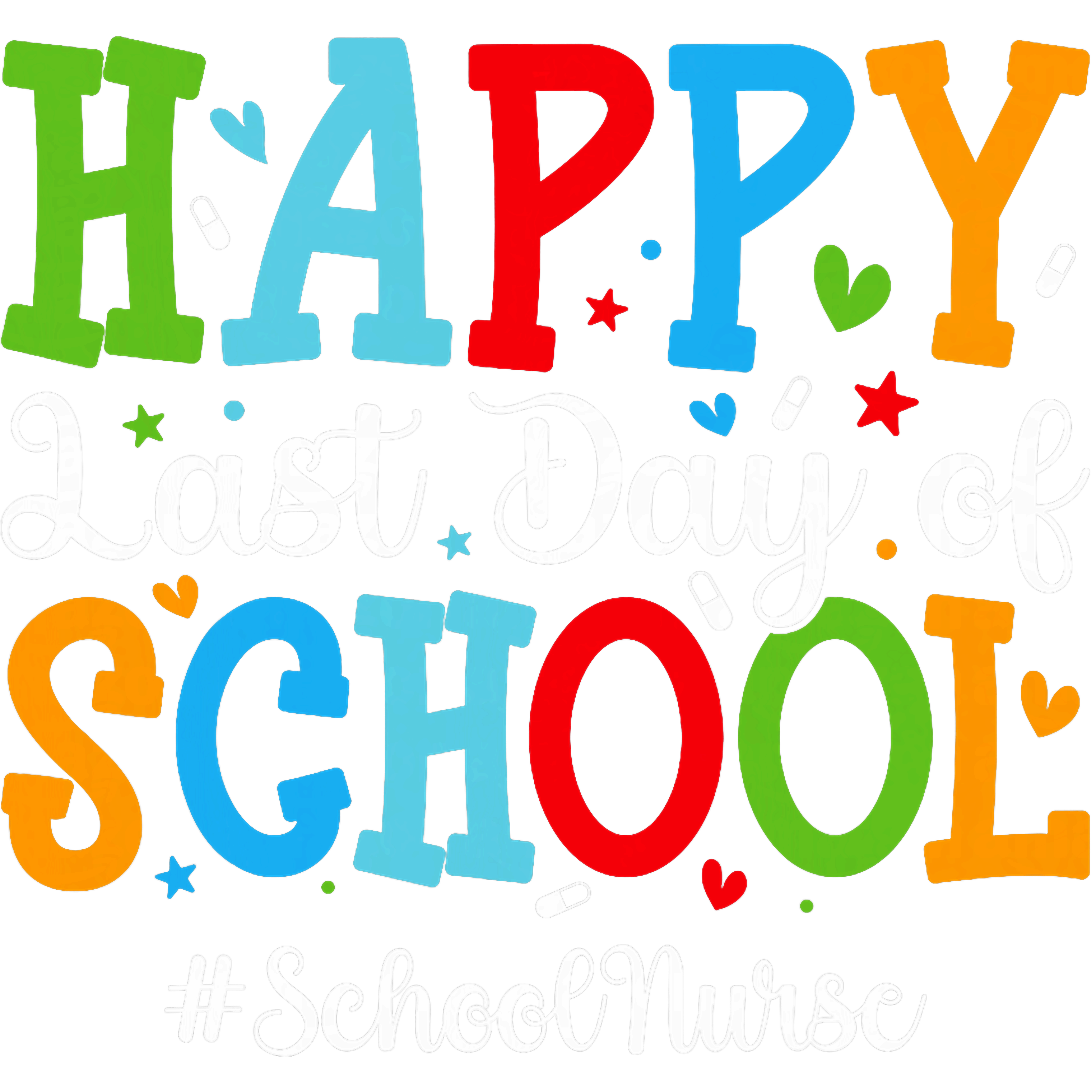 Happy School Nurse DTF Transfer