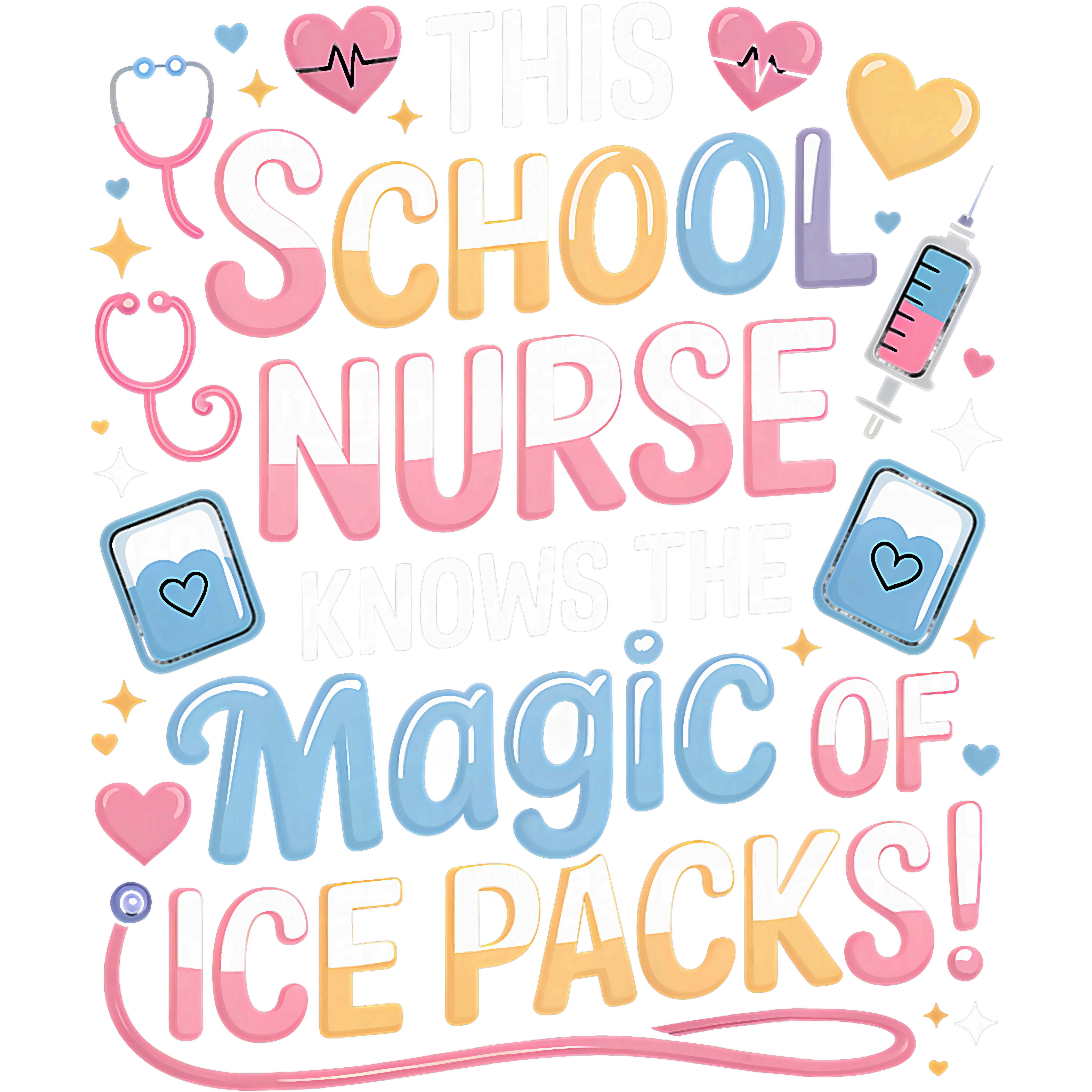 School Nurse Magic DTF Transfer