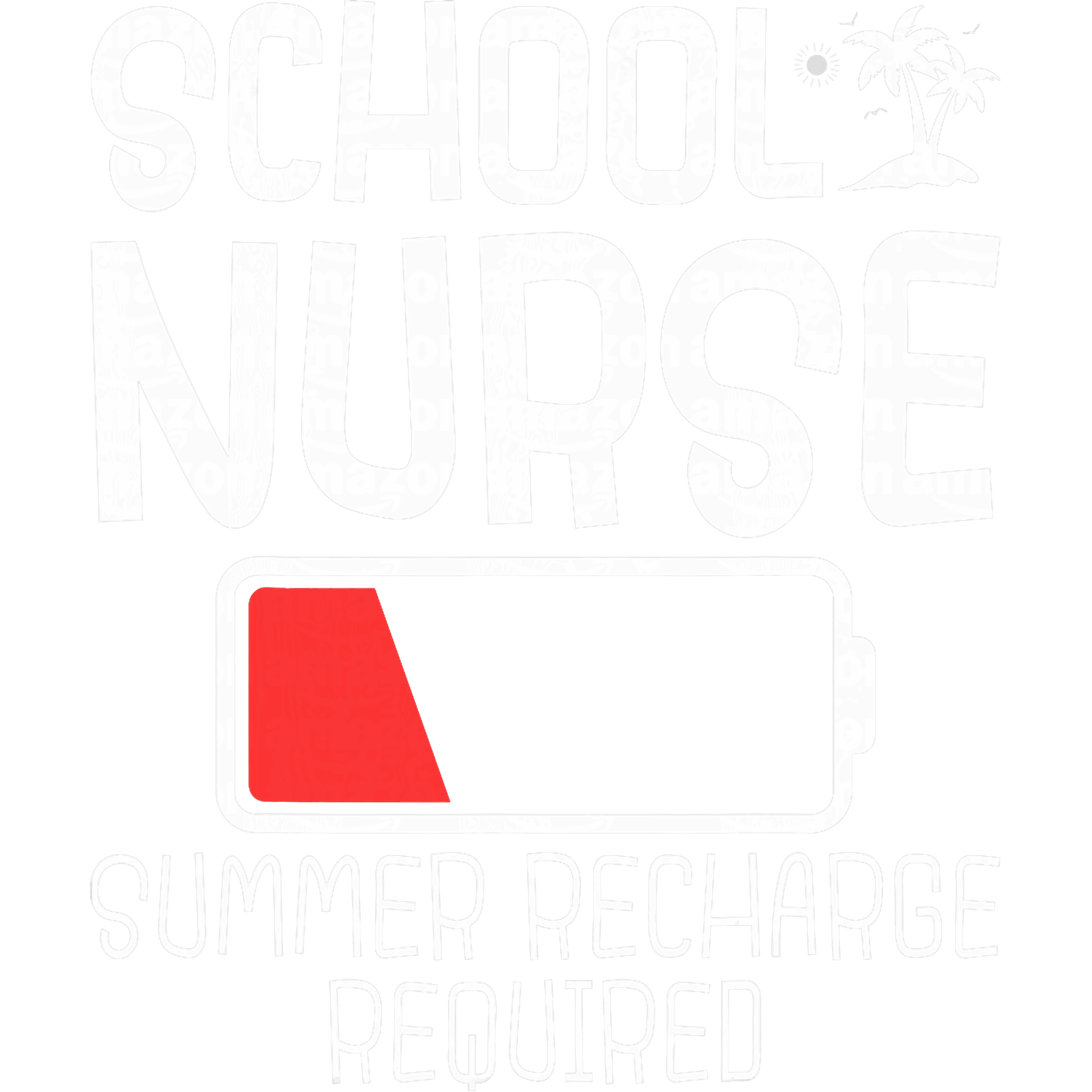 School Summer Recharge DTF Transfer