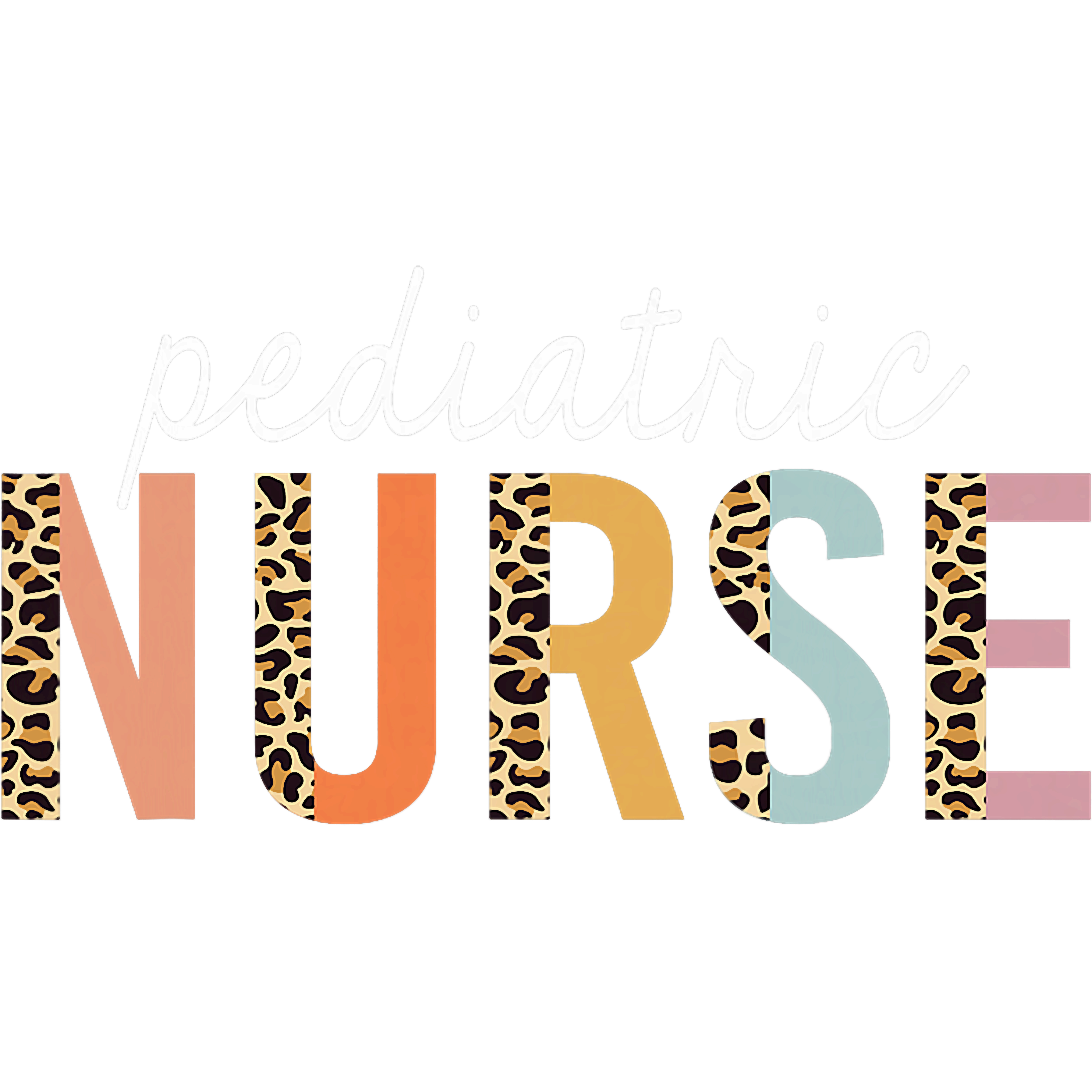 Leopard Pediatric Nurse DTF Transfer