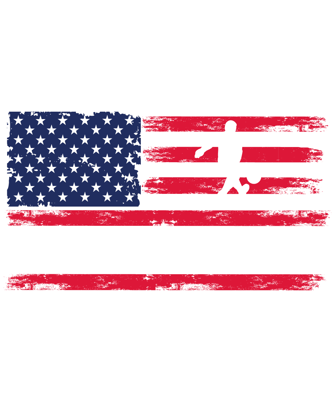 American Flag Soccer Player DTF Transfer