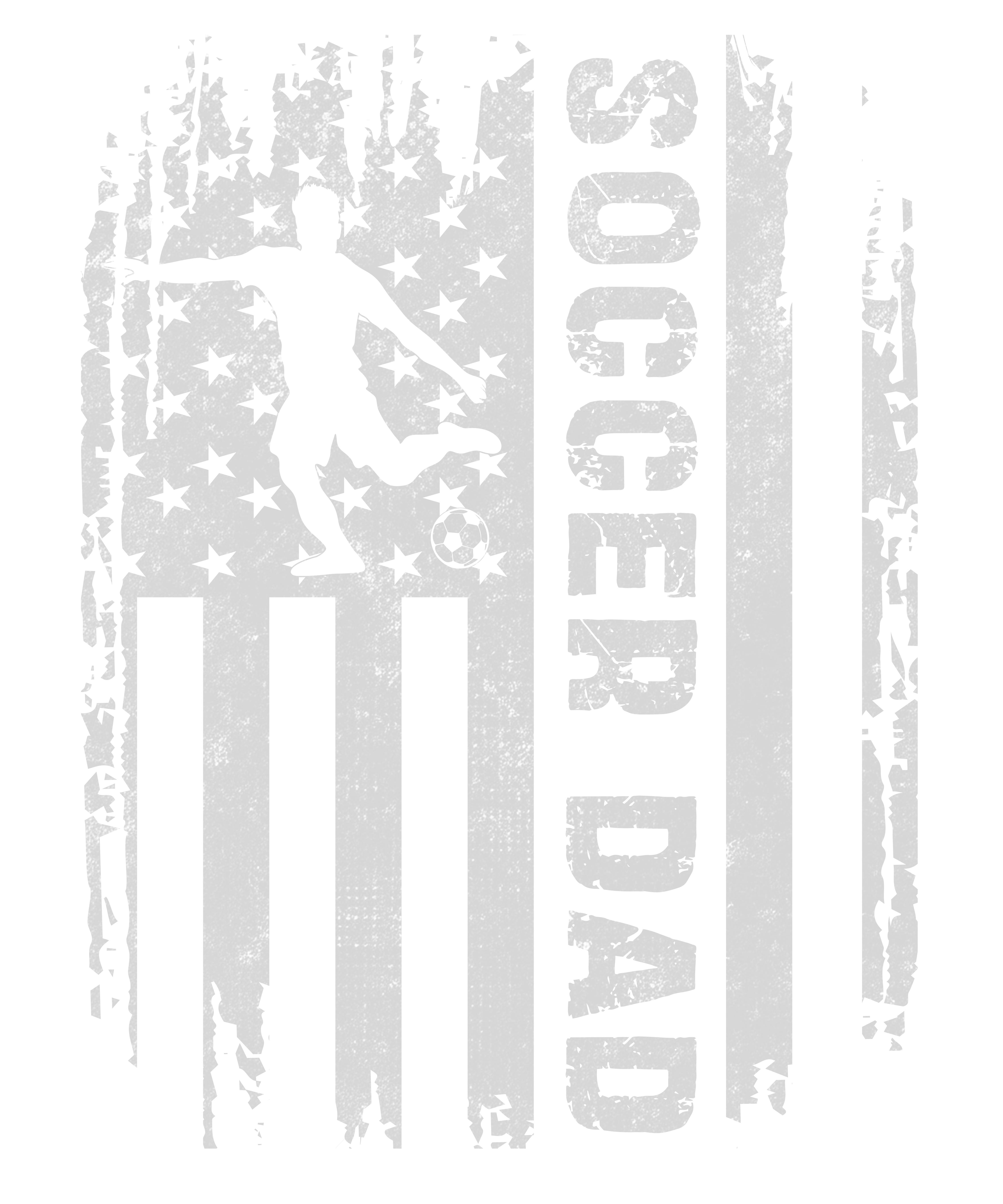 Soccer Dad American Flag DTF Transfer