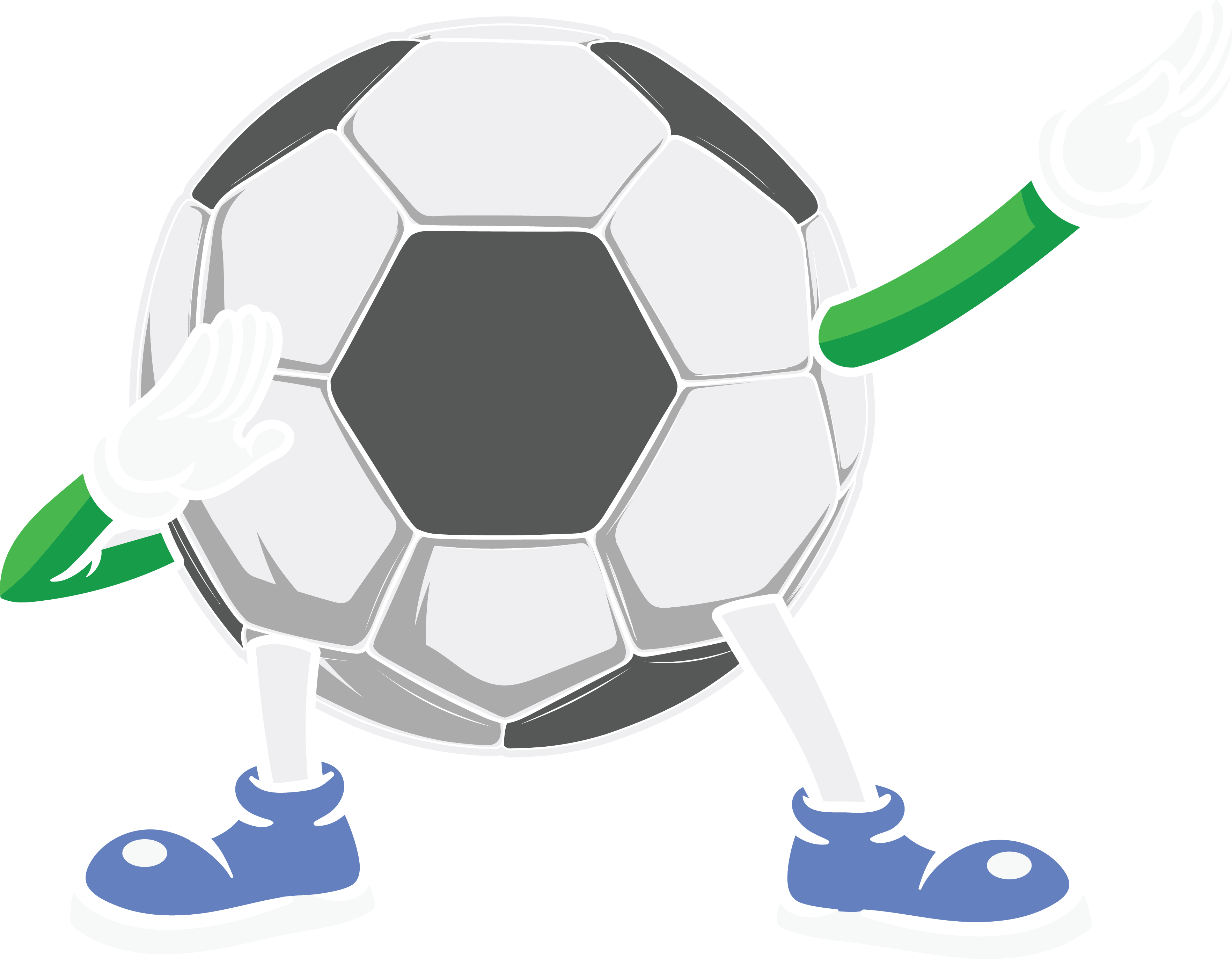 Soccer Ball Character DTF Transfer