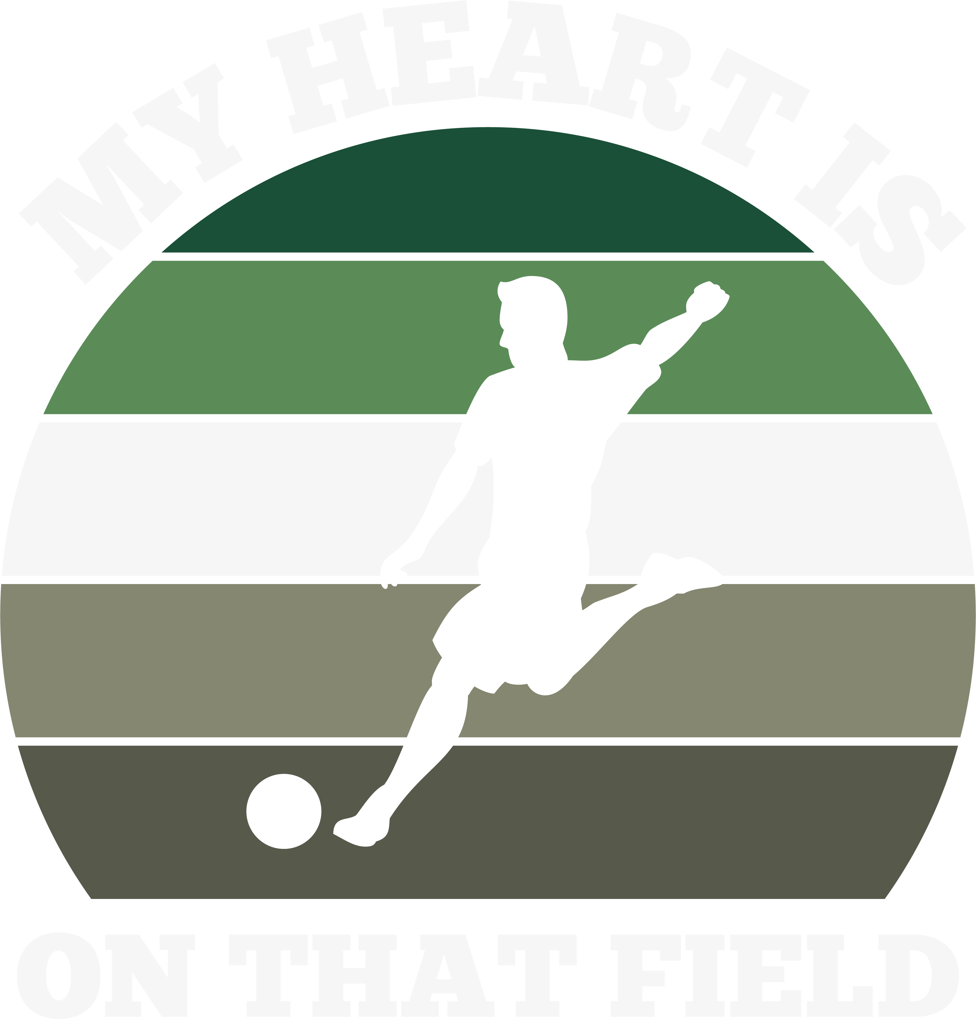 My Heart Is On That Field DTF Transfer