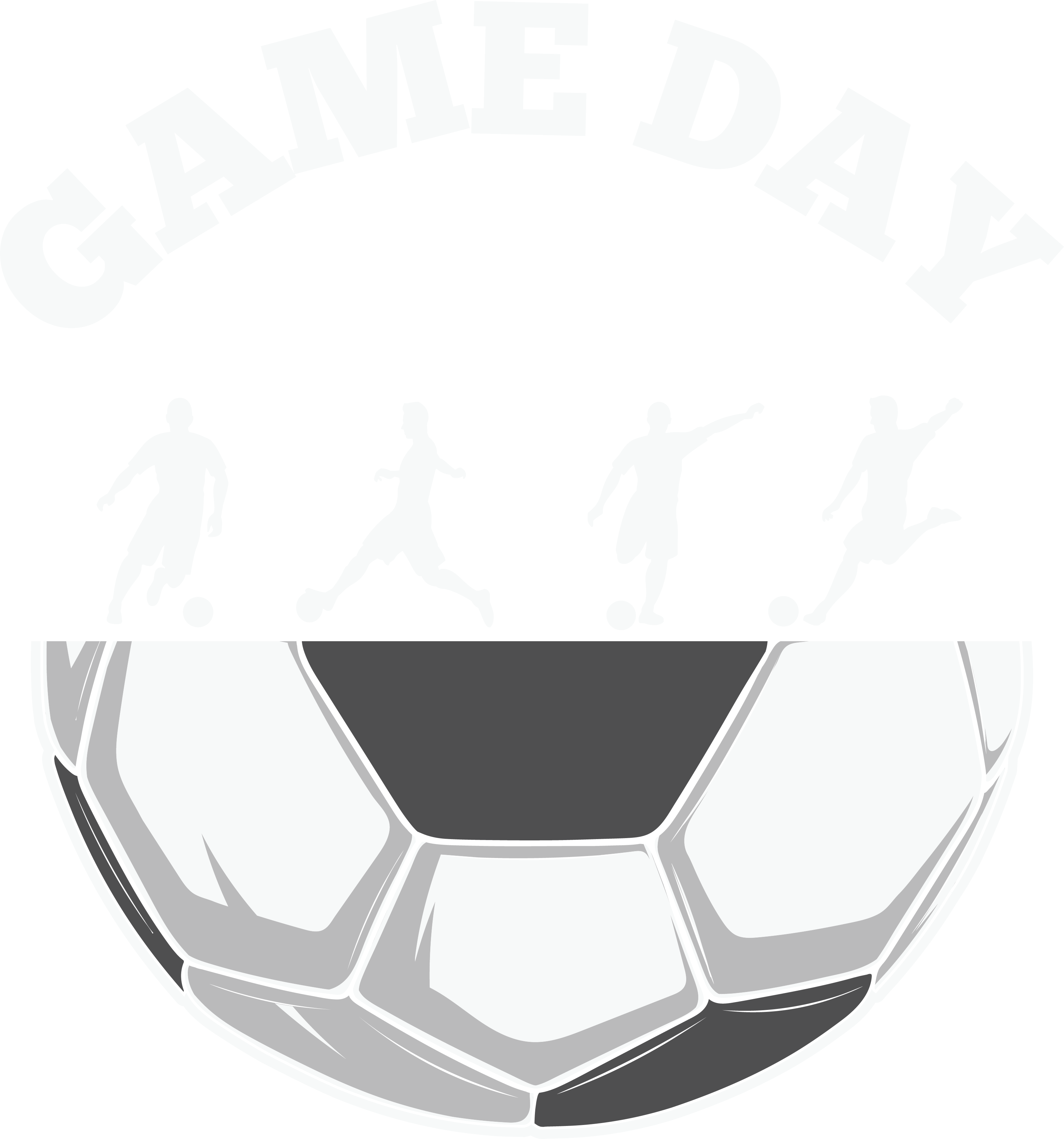 Game Day Soccer Player Silhouette DTF Transfer