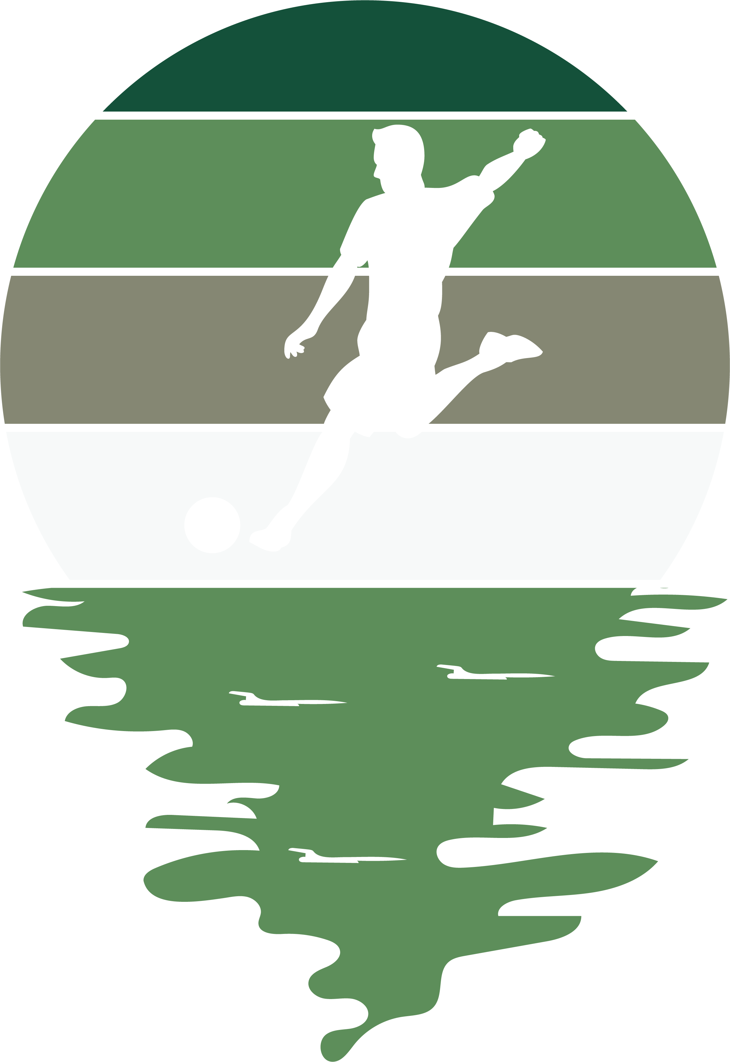 Soccer Player Vintage Sunset Reflection DTF Transfer