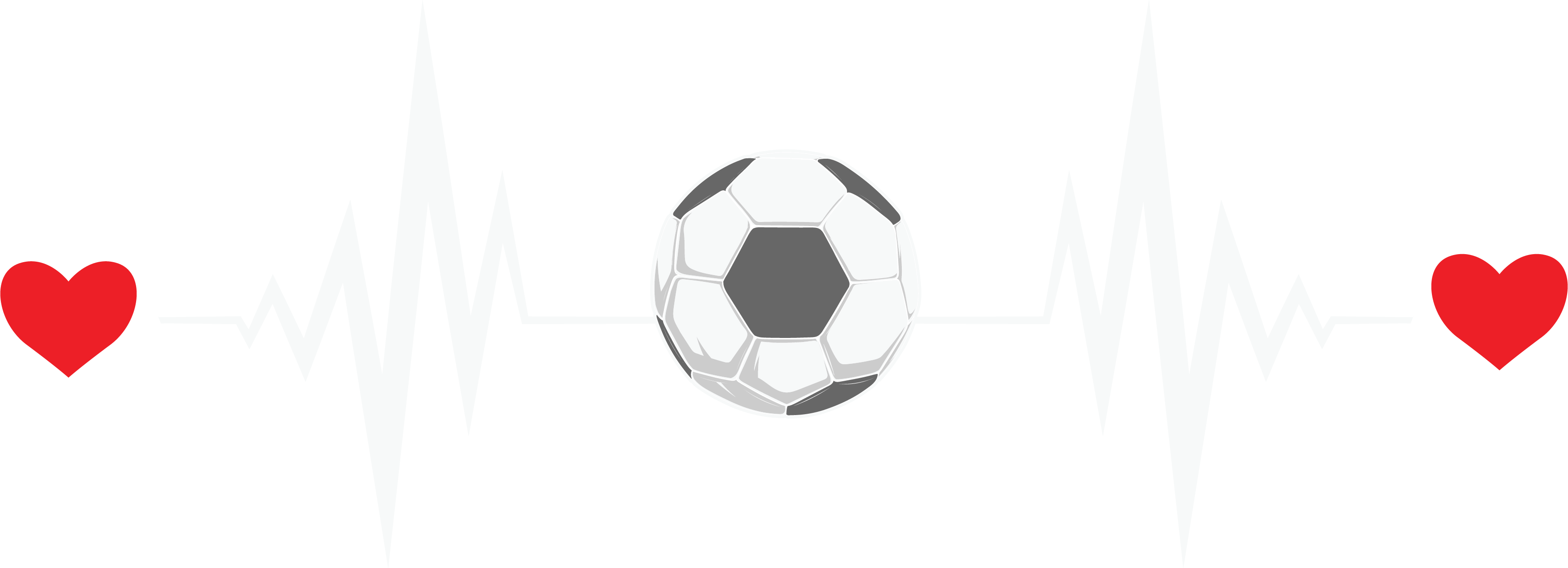 Soccer Heartbeat DTF Transfer
