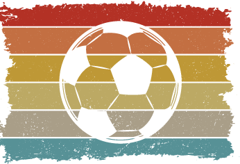 Vintage Soccer Ball DTF Transfer