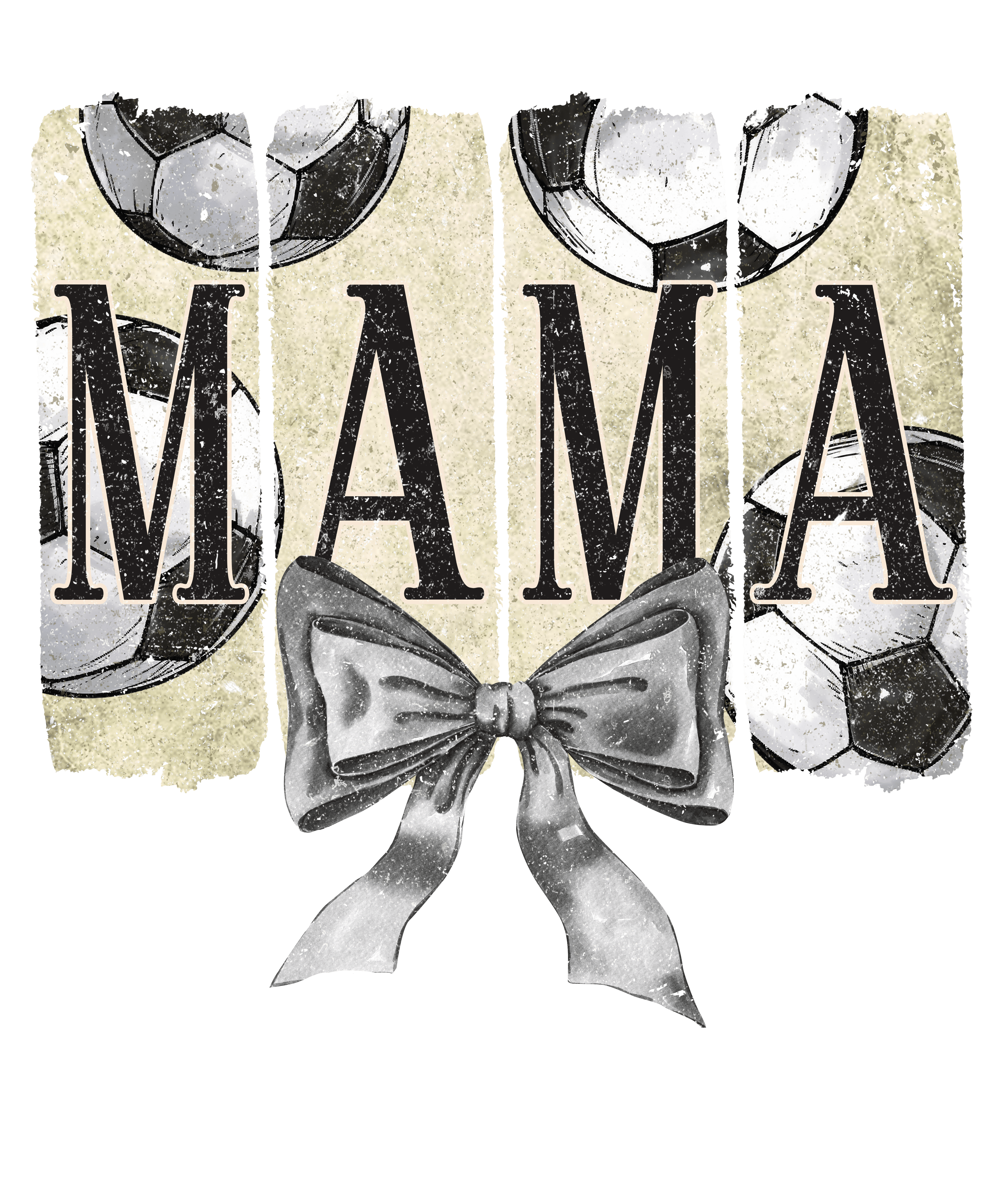 Soccer Mama Bow DTF Transfer