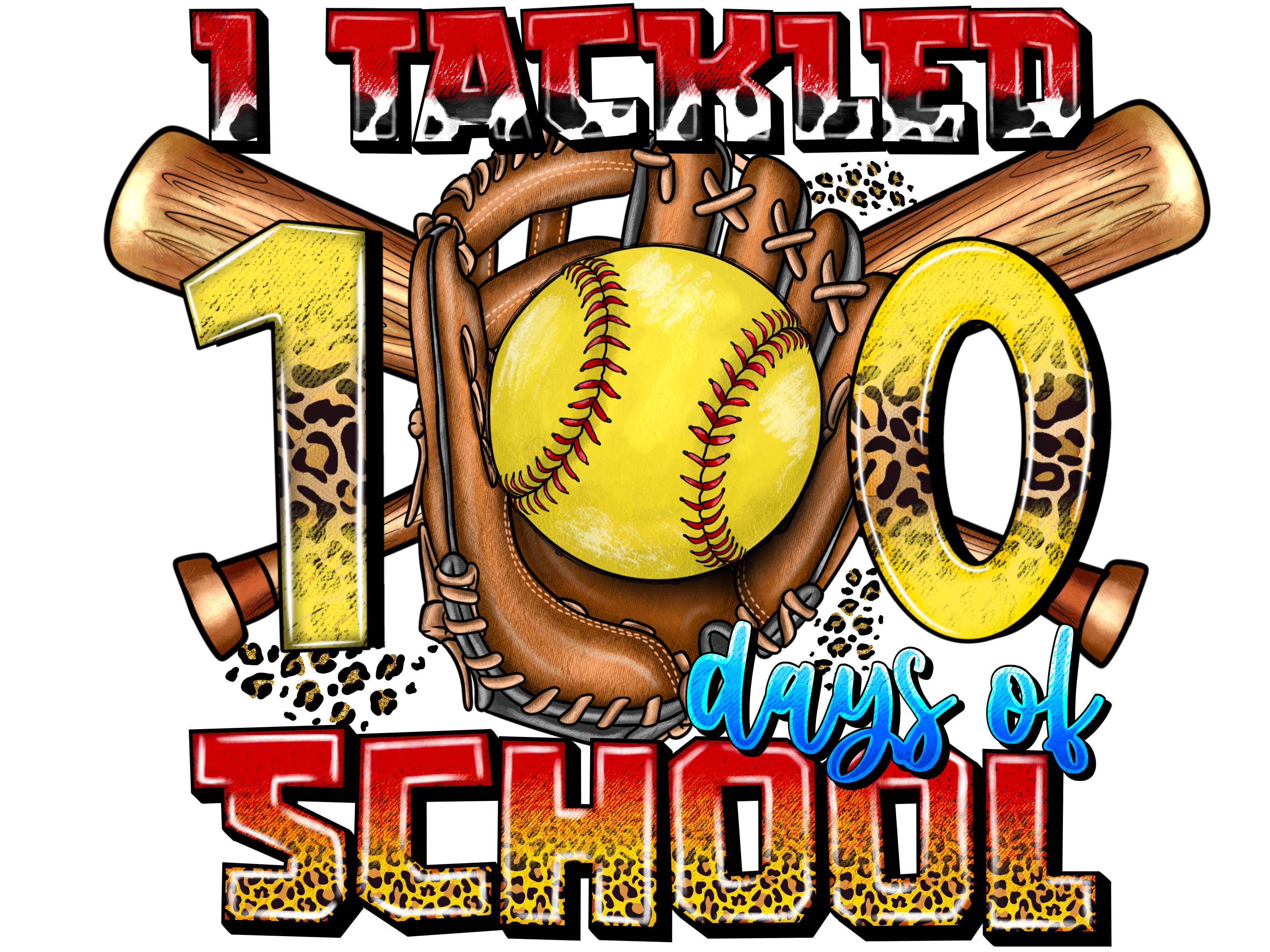 Softball School Day Celebration DTF Transfer