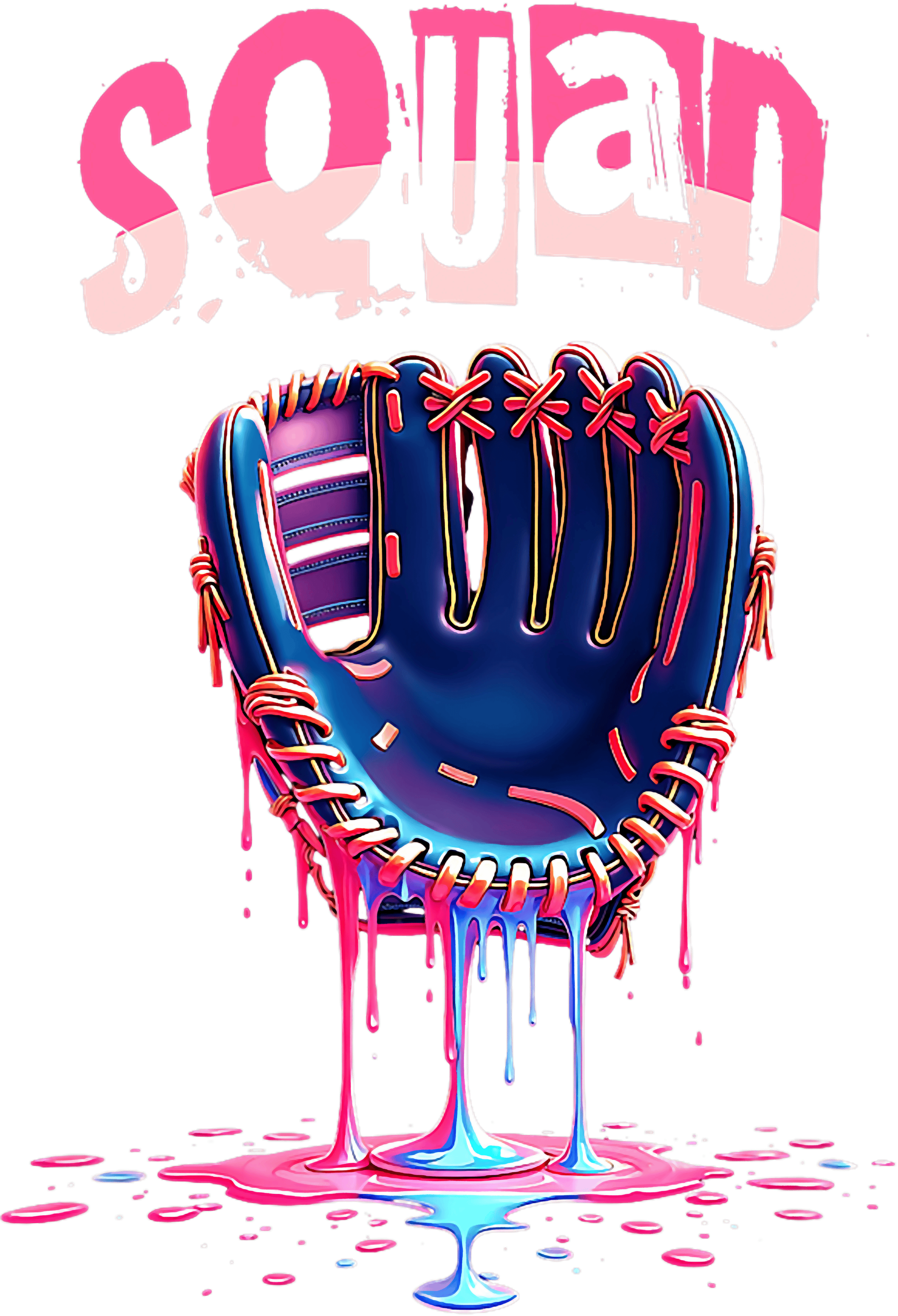 Squad Softball Glove DTF Transfer