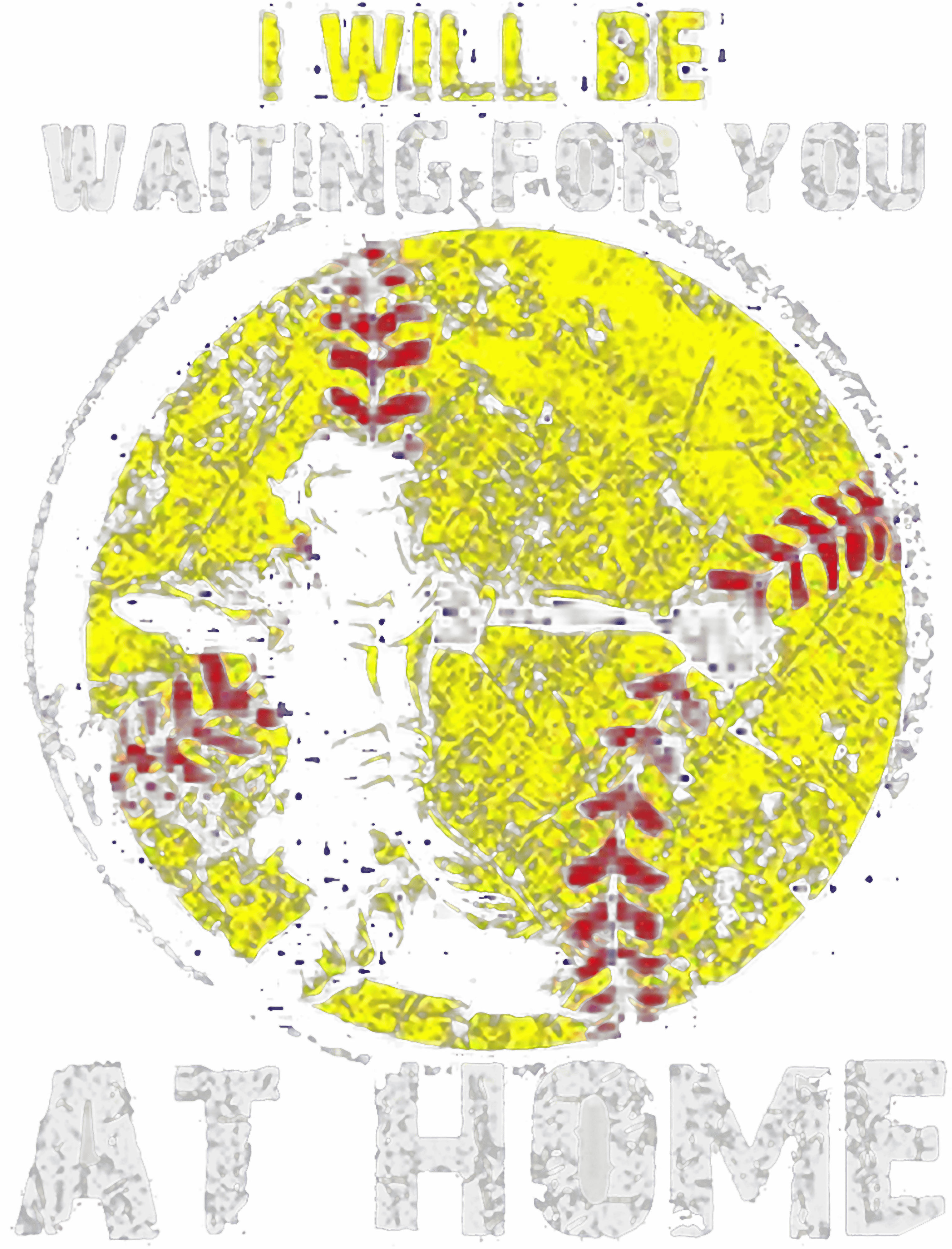 I Will Be Waiting For You At Home Vintage DTF Transfer