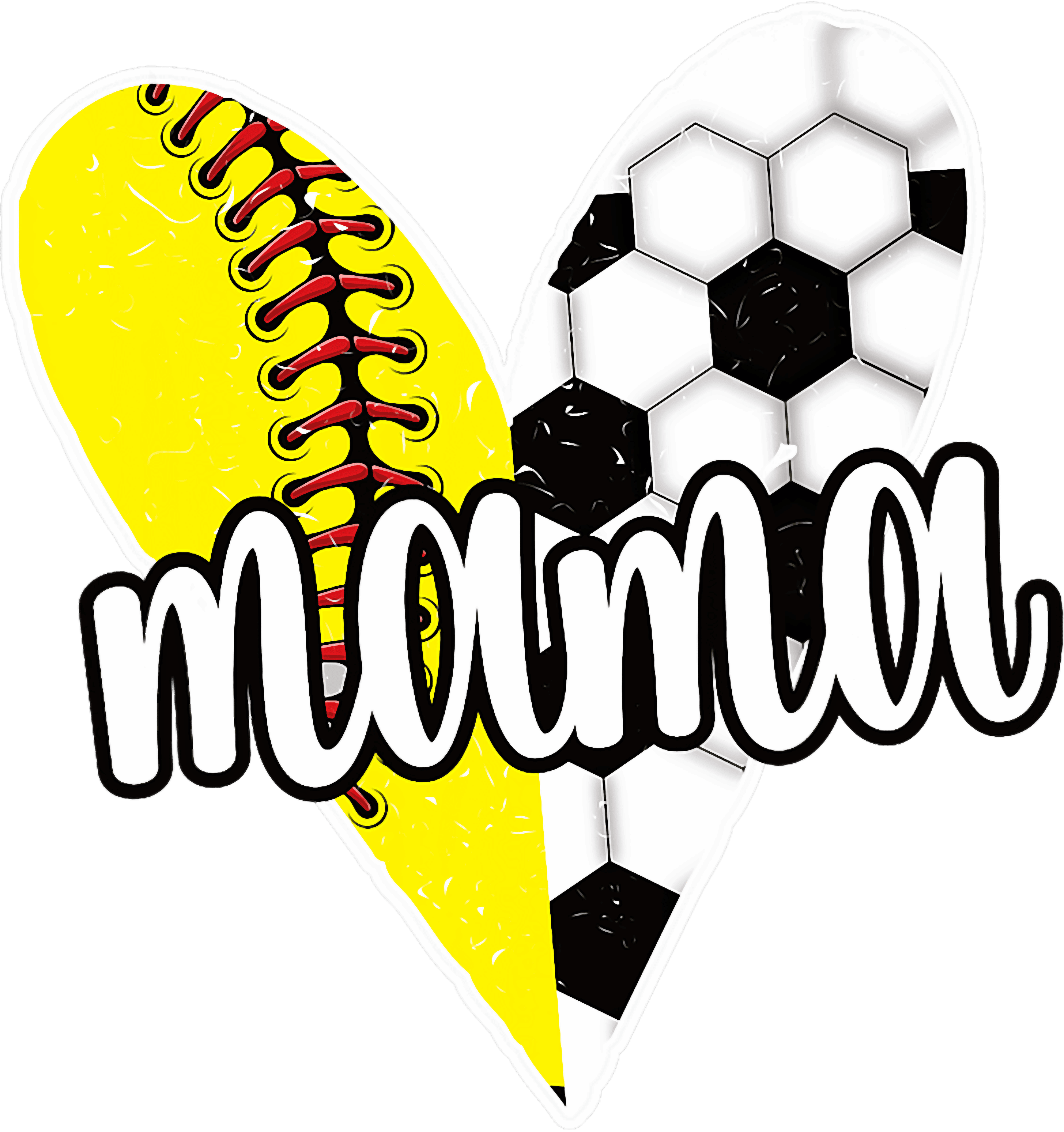 Mama Softball Soccer DTF Transfer
