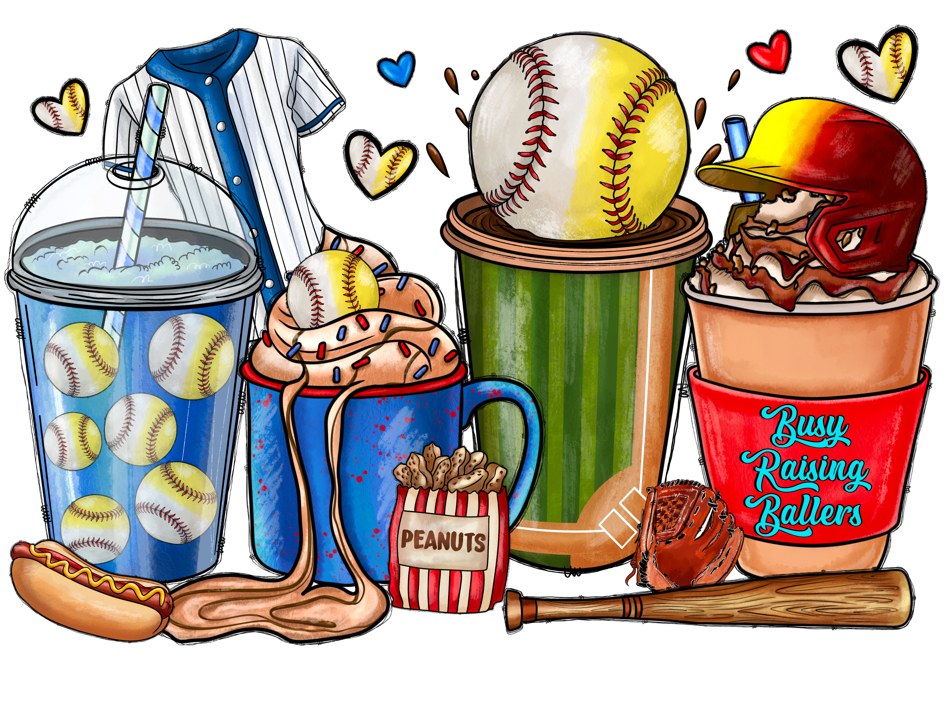 Softball Game Day Treats DTF Transfer