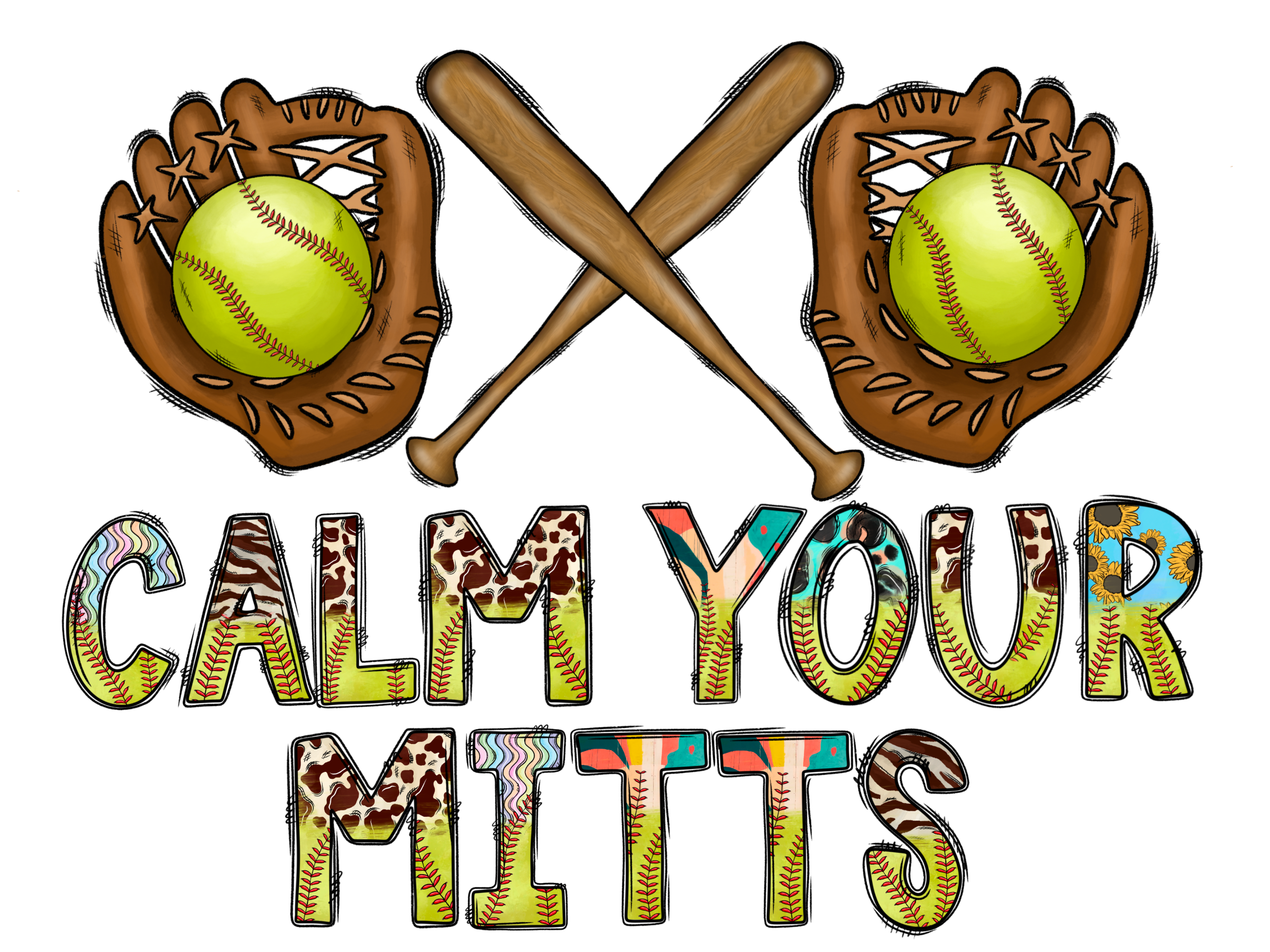 Calm Your Mitts DTF Transfer
