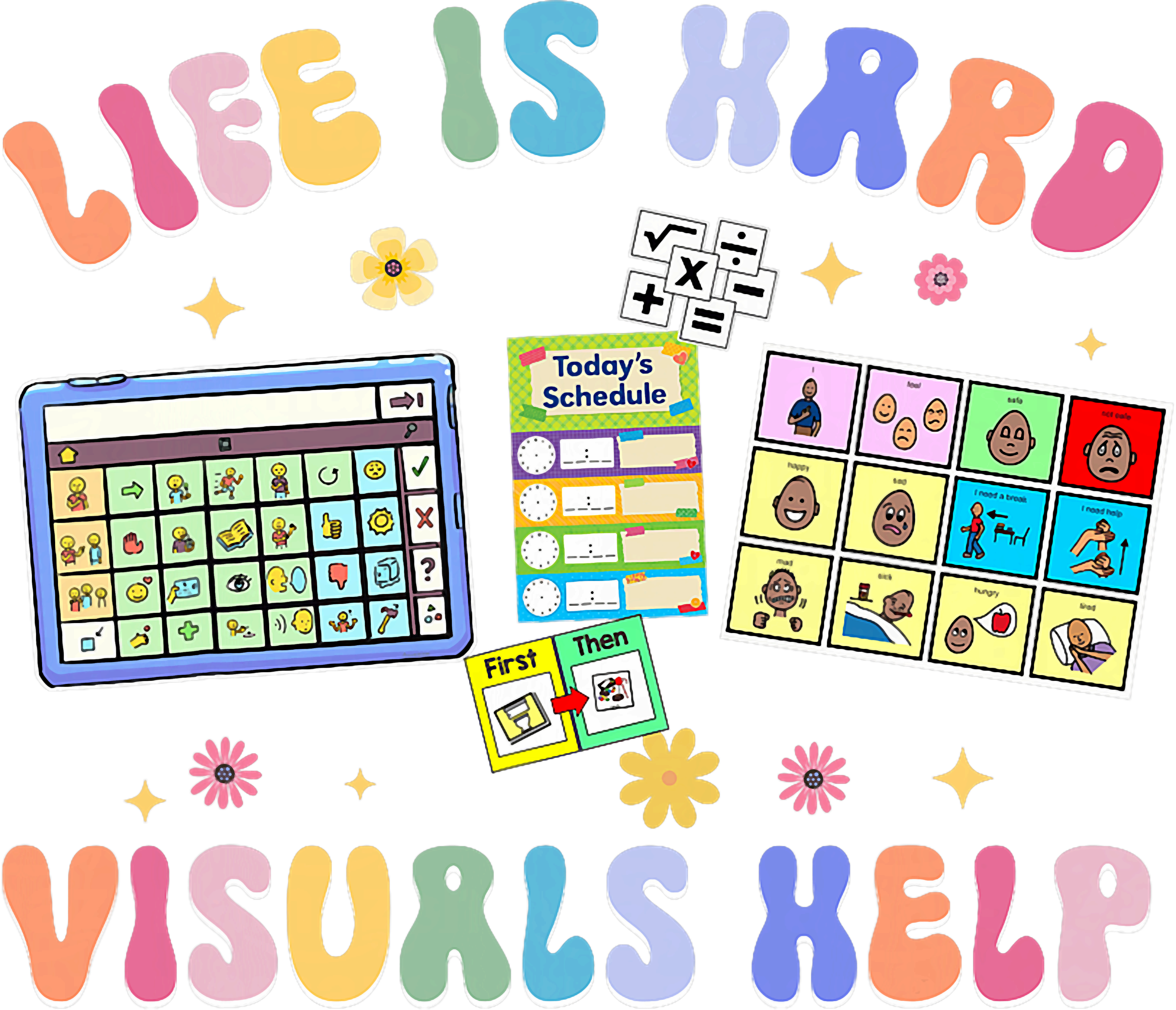 Special Education Visual Support DTF Transfer