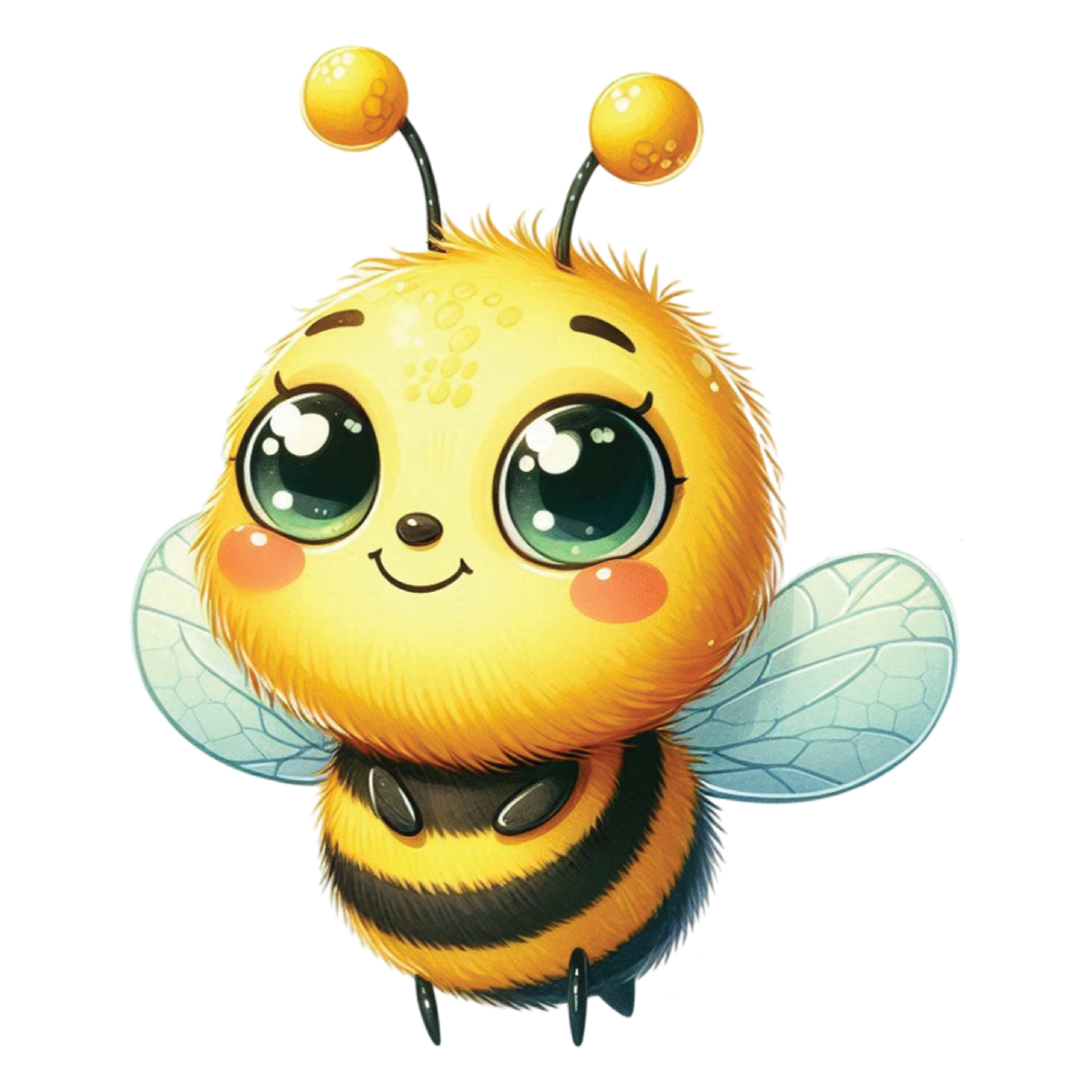Cute Smiling Bumblebee DTF Transfer