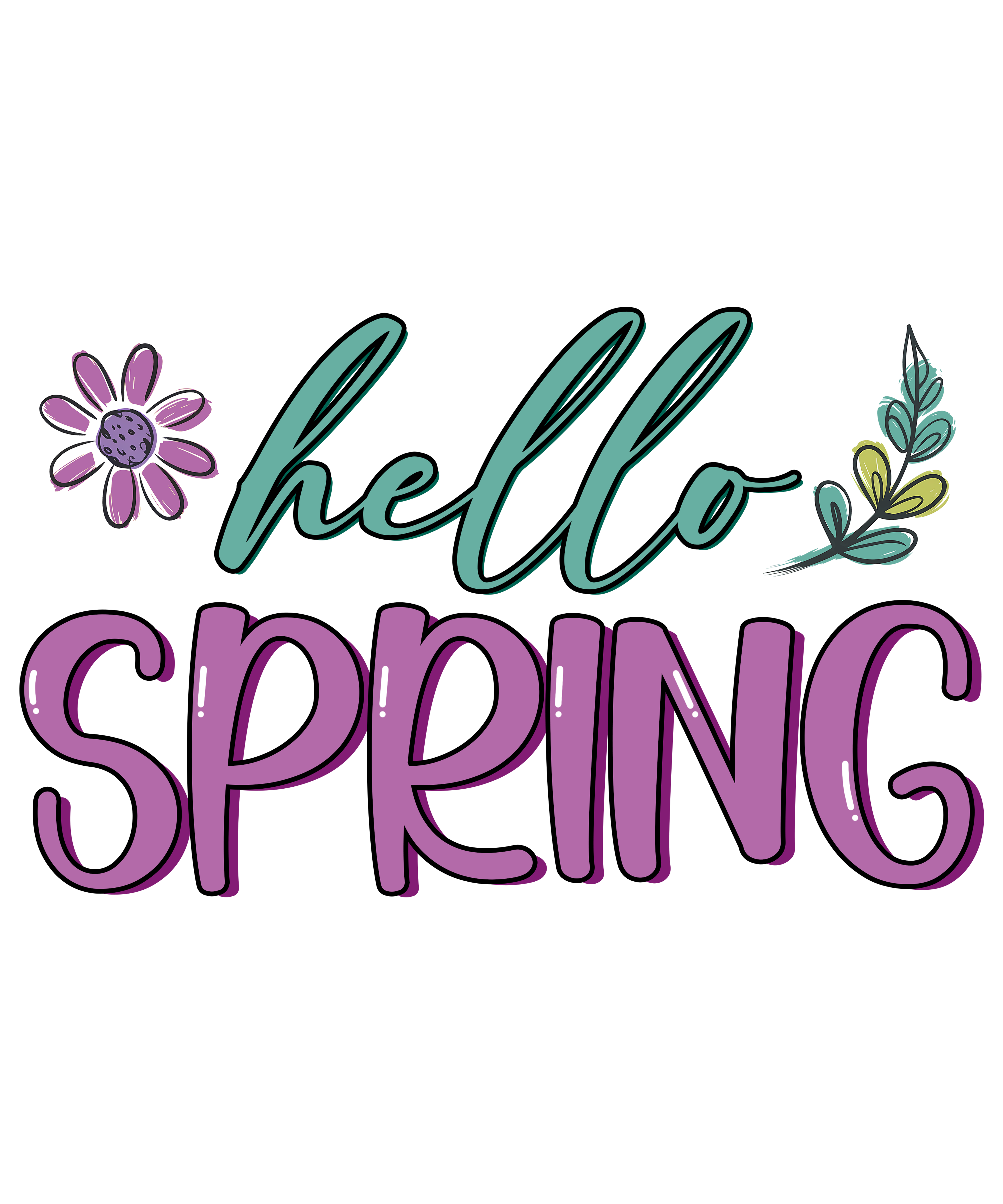 Hello Spring DTF Transfer