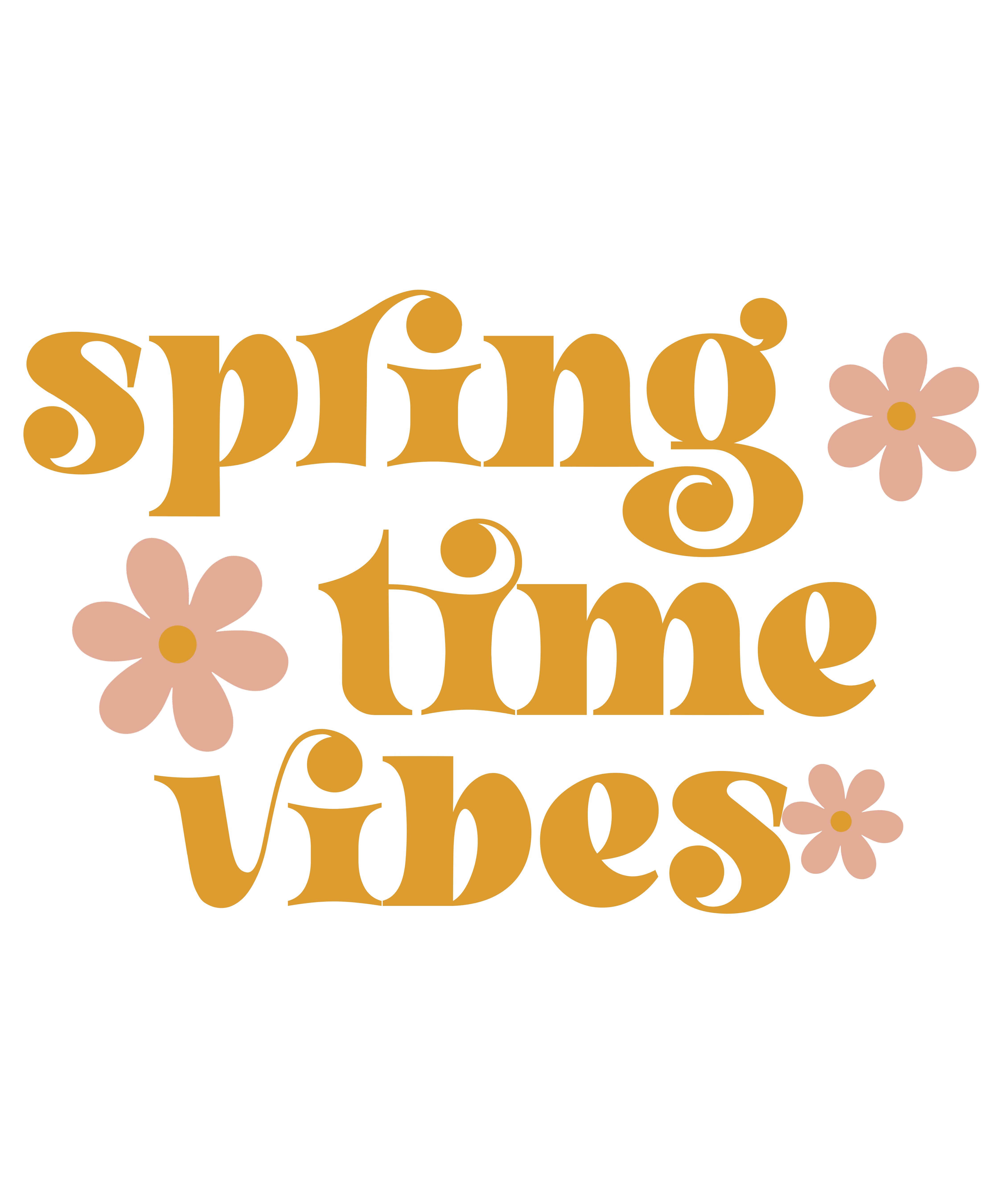 Spring Time Vibes DTF Transfer