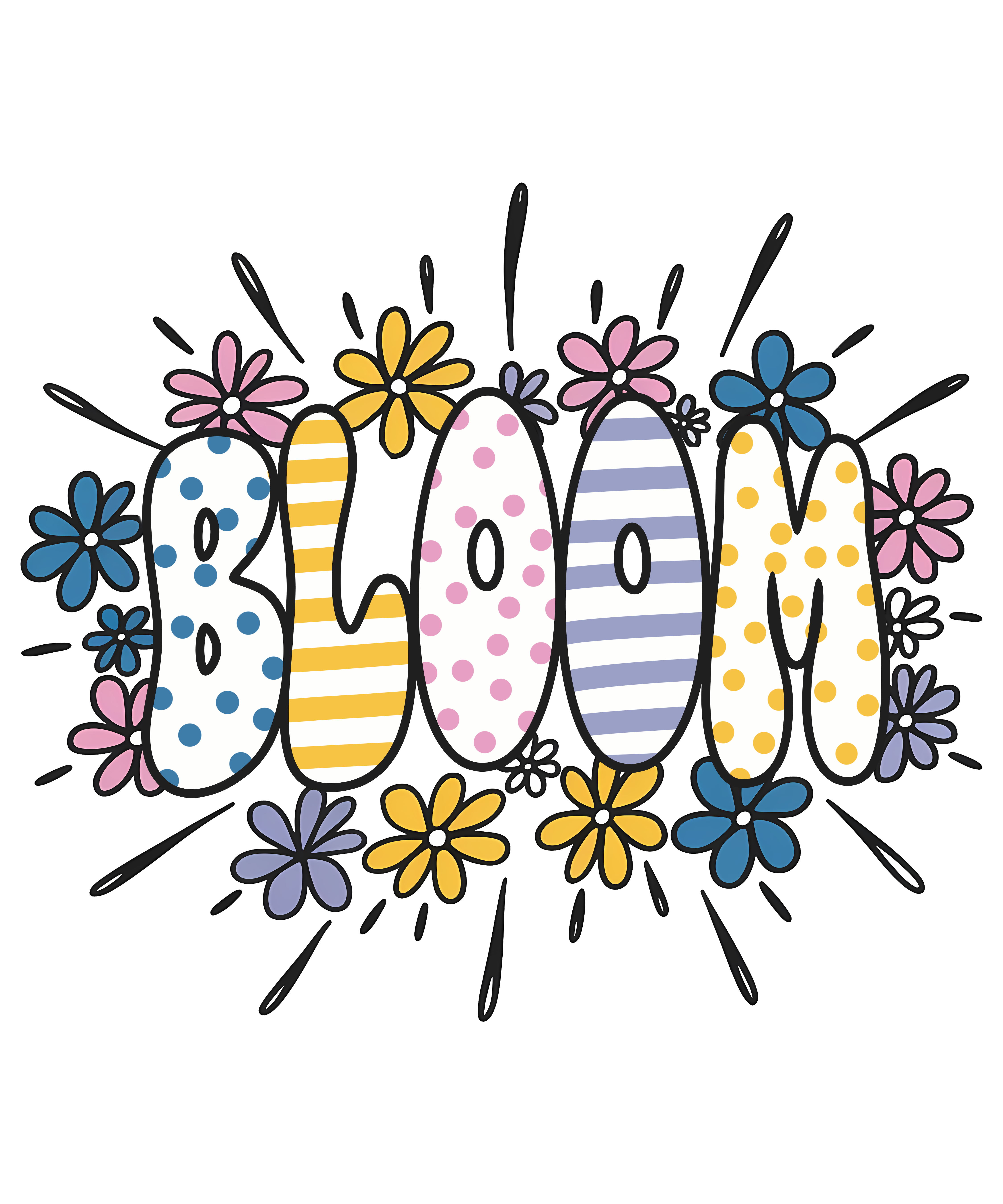Bloom Floral DTF Transfer