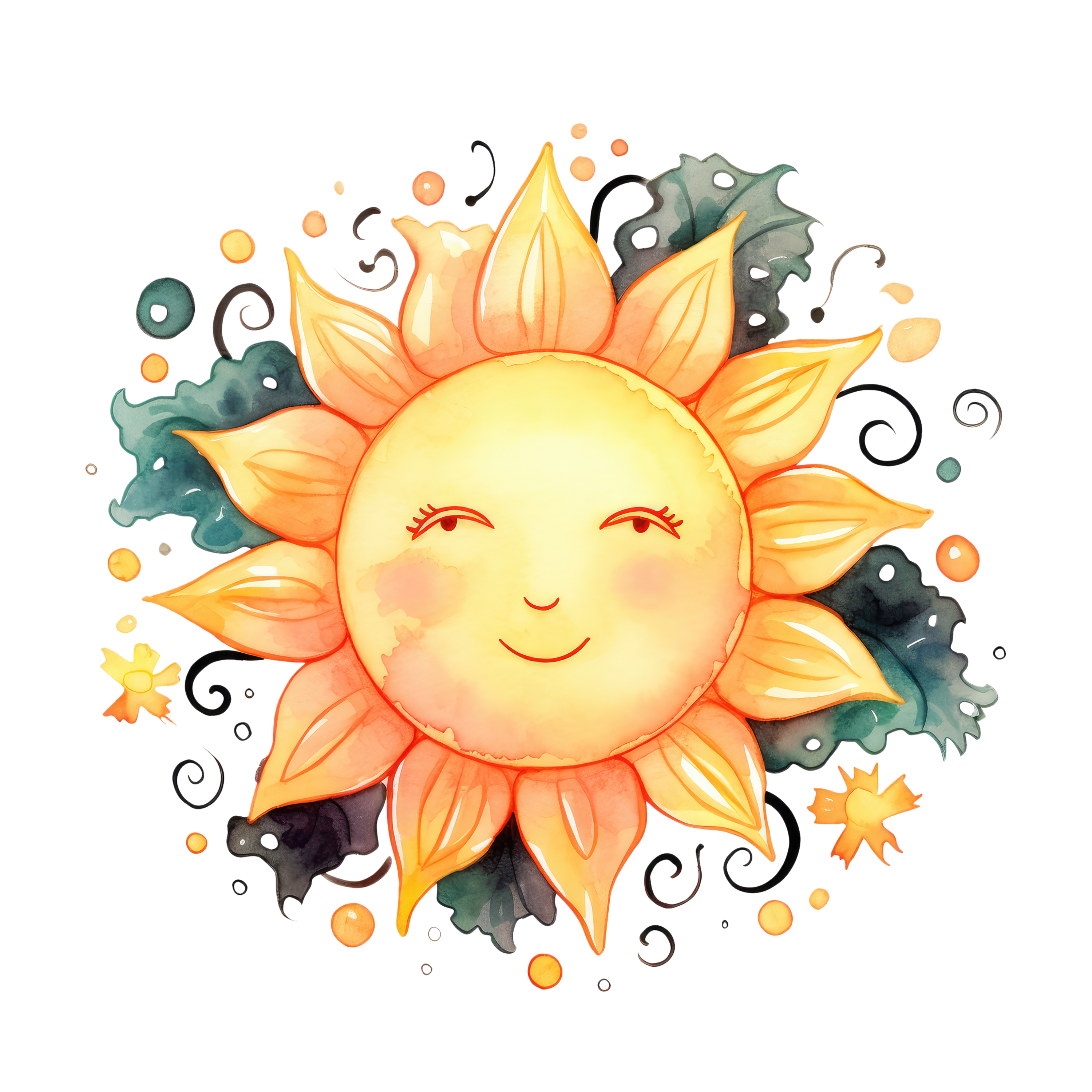 Smiling Spring Sunshine DTF Transfer