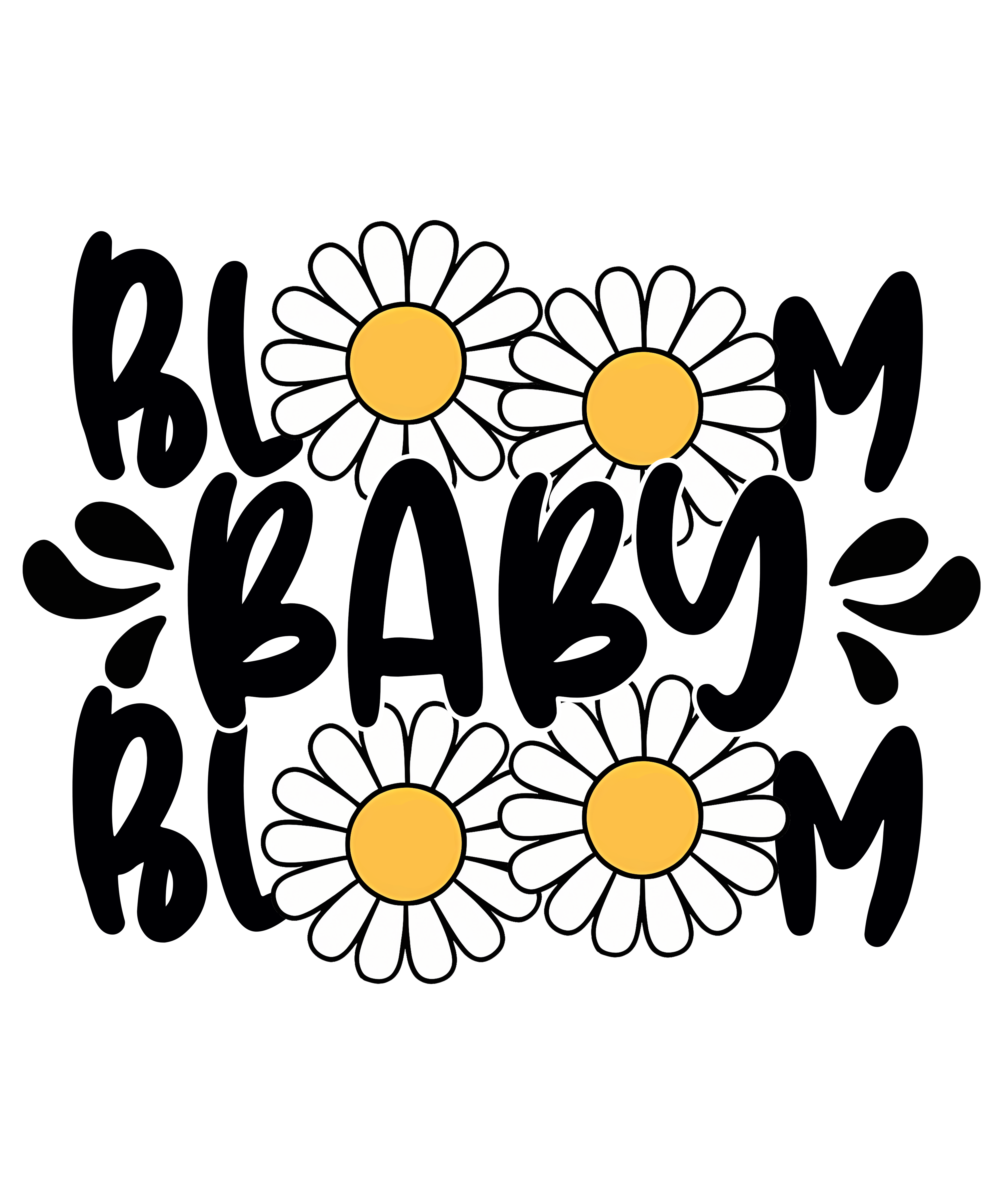 Daisy Baby Spring DTF Transfer